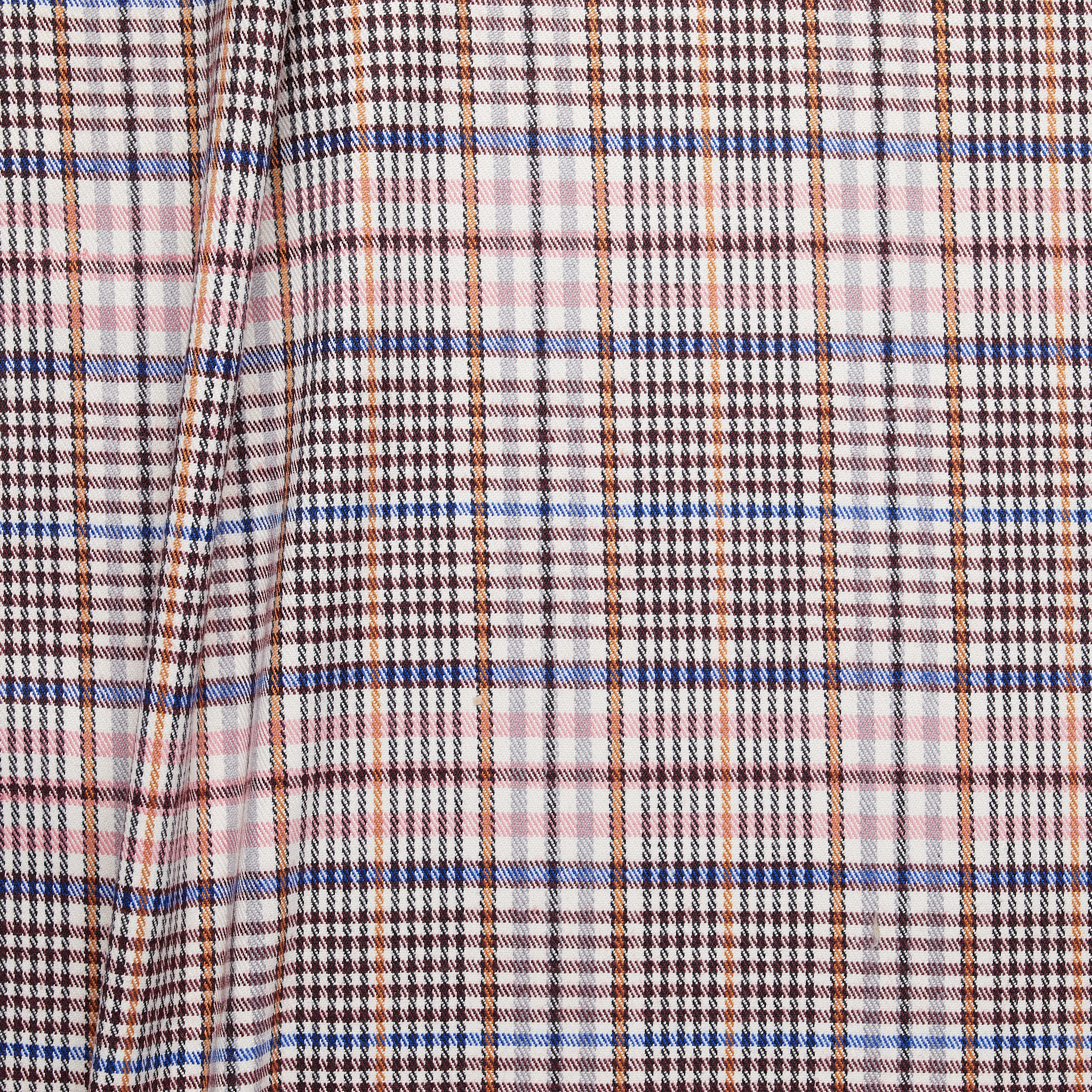 Check Stretch Twill - Pink