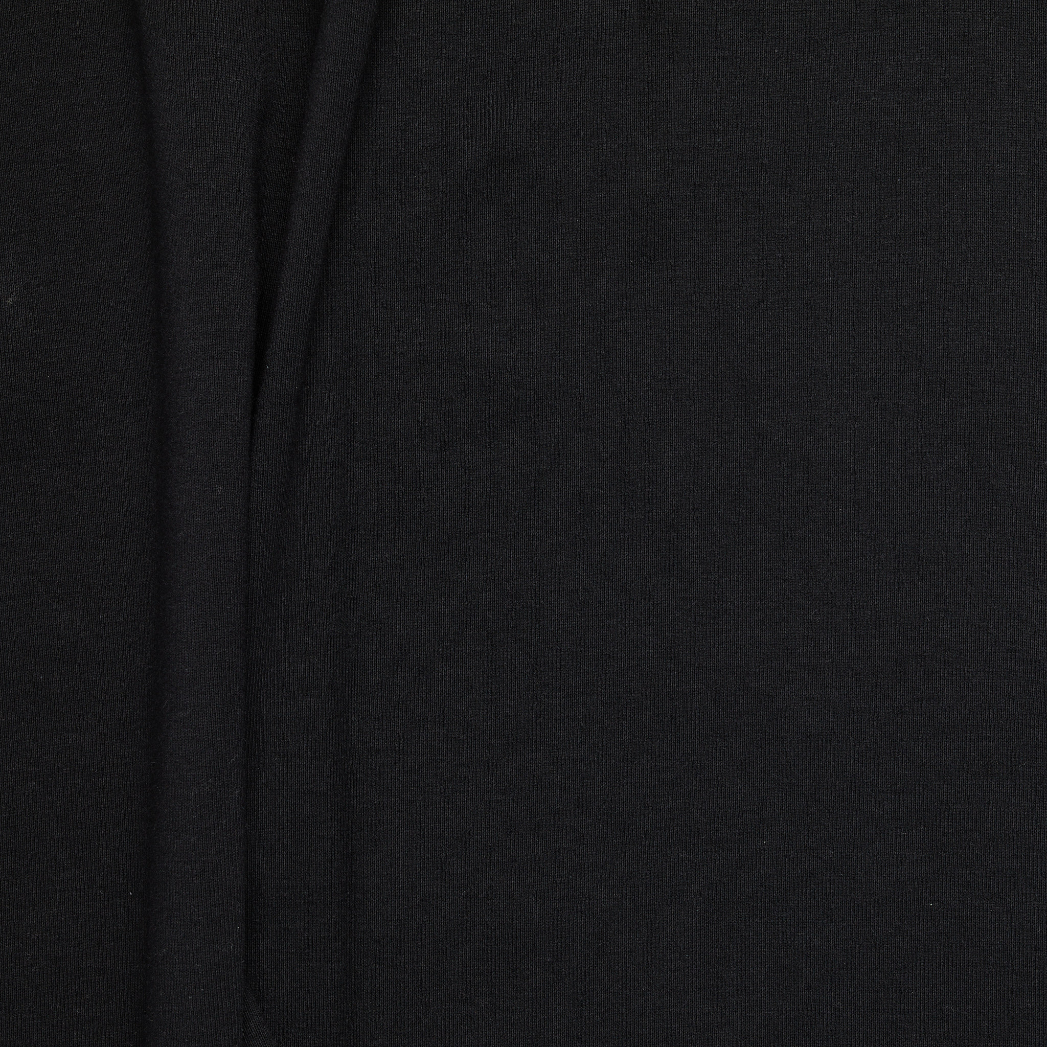 Organic Cotton Rib 1x1 - Black