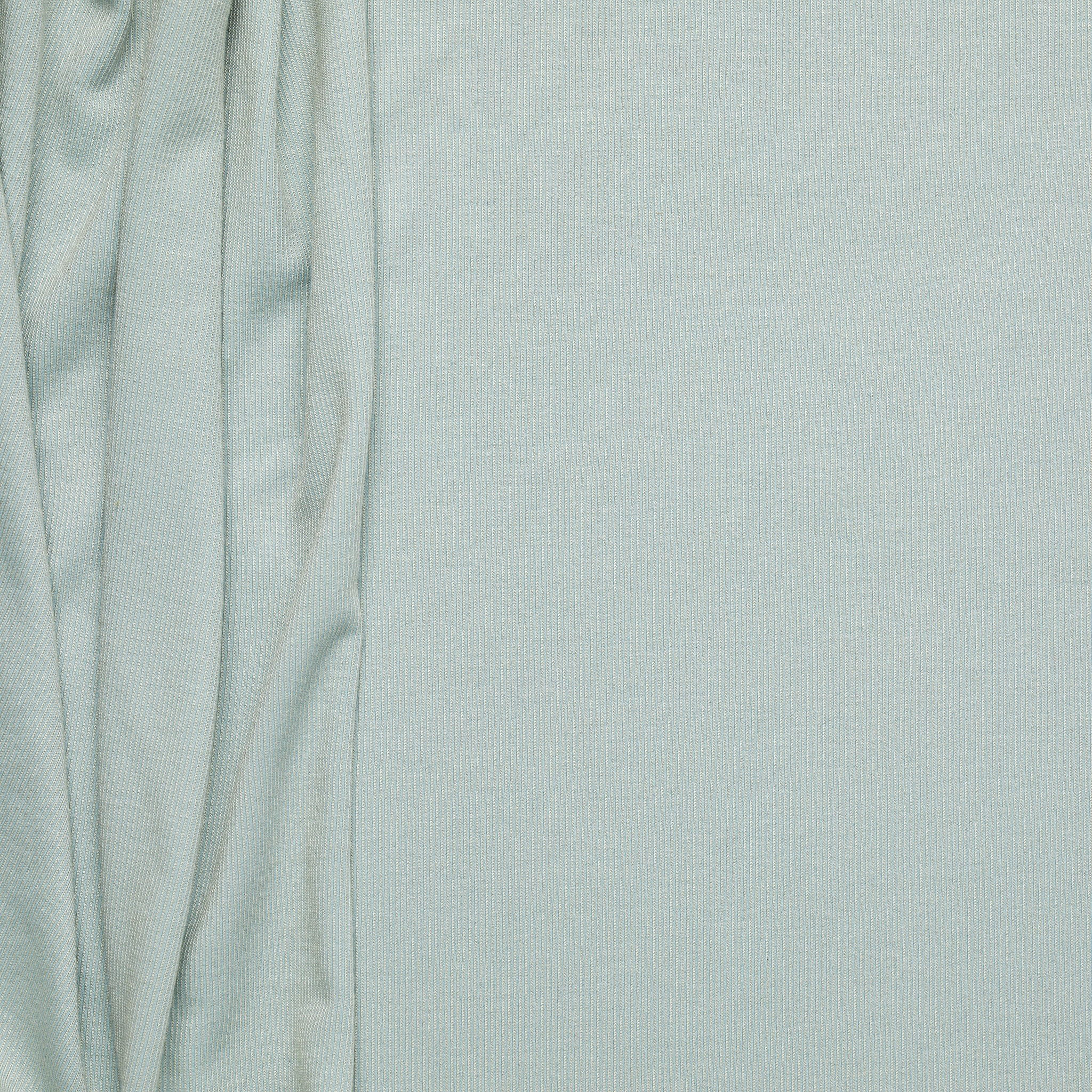 Tencel/Polyester Vertical Stripe Interlock - Soft Blue