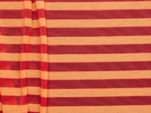 Bright Matte Stripe Jersey - Orange + Scarlet Red