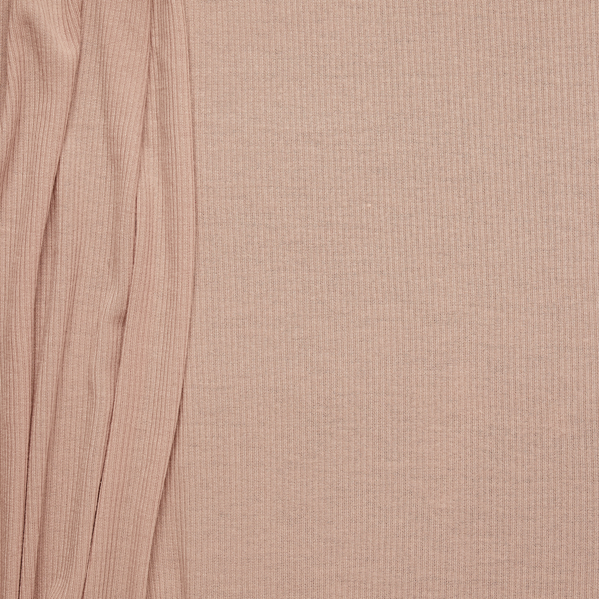 Light Viscose Poly 2 x 2 Rib - Pink
