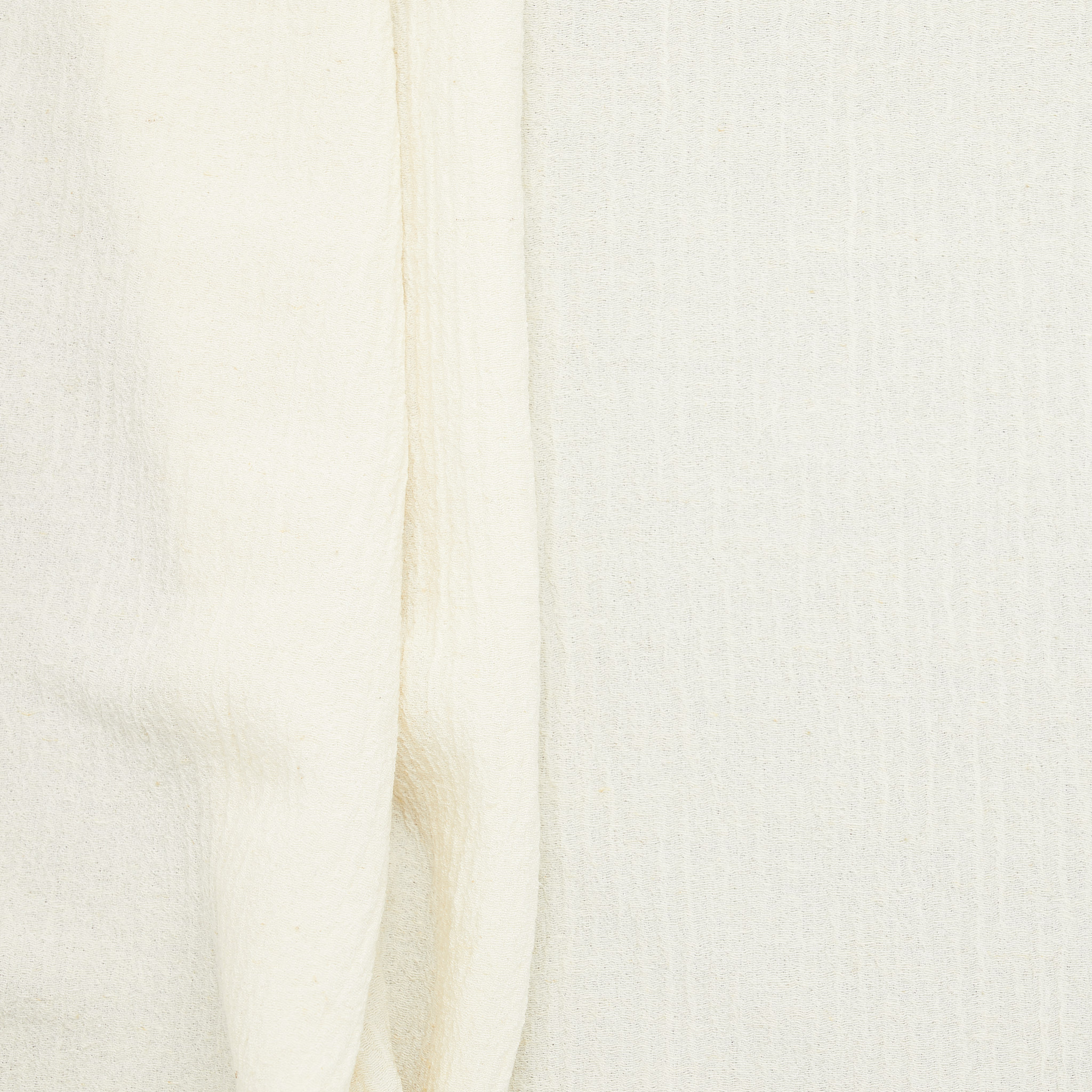 36% Silk 35% Hemp 29% Organic Cotton Jacquard - Cream