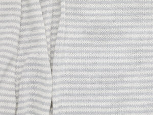 Pique Purl Stripe 3+3 - Grey