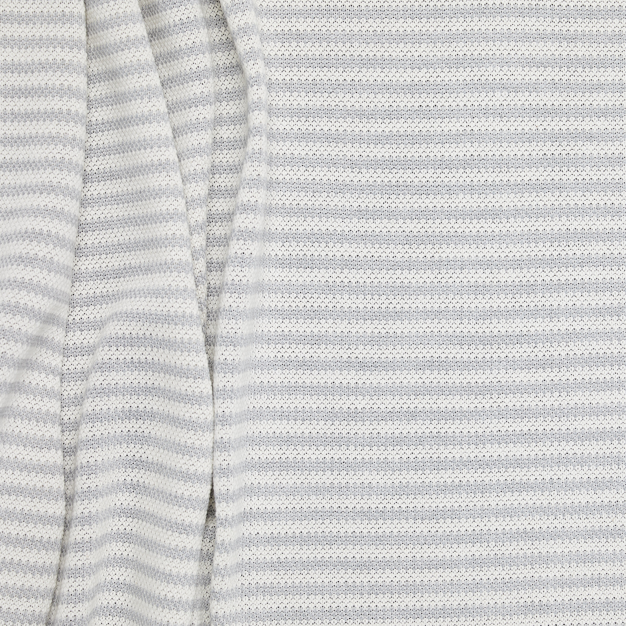 Pique Purl Stripe 3+3 - Grey