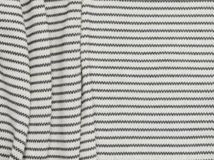 Cotton Blend Purl Stripe 4+2 - Charcoal