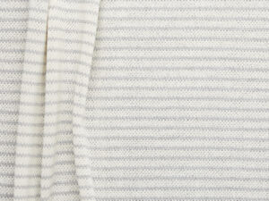 Cotton Blend Purl Stripe 4+2 - Light Grey