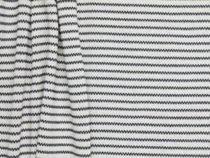 Cotton Blend Purl Stripe 4+2 - Navy