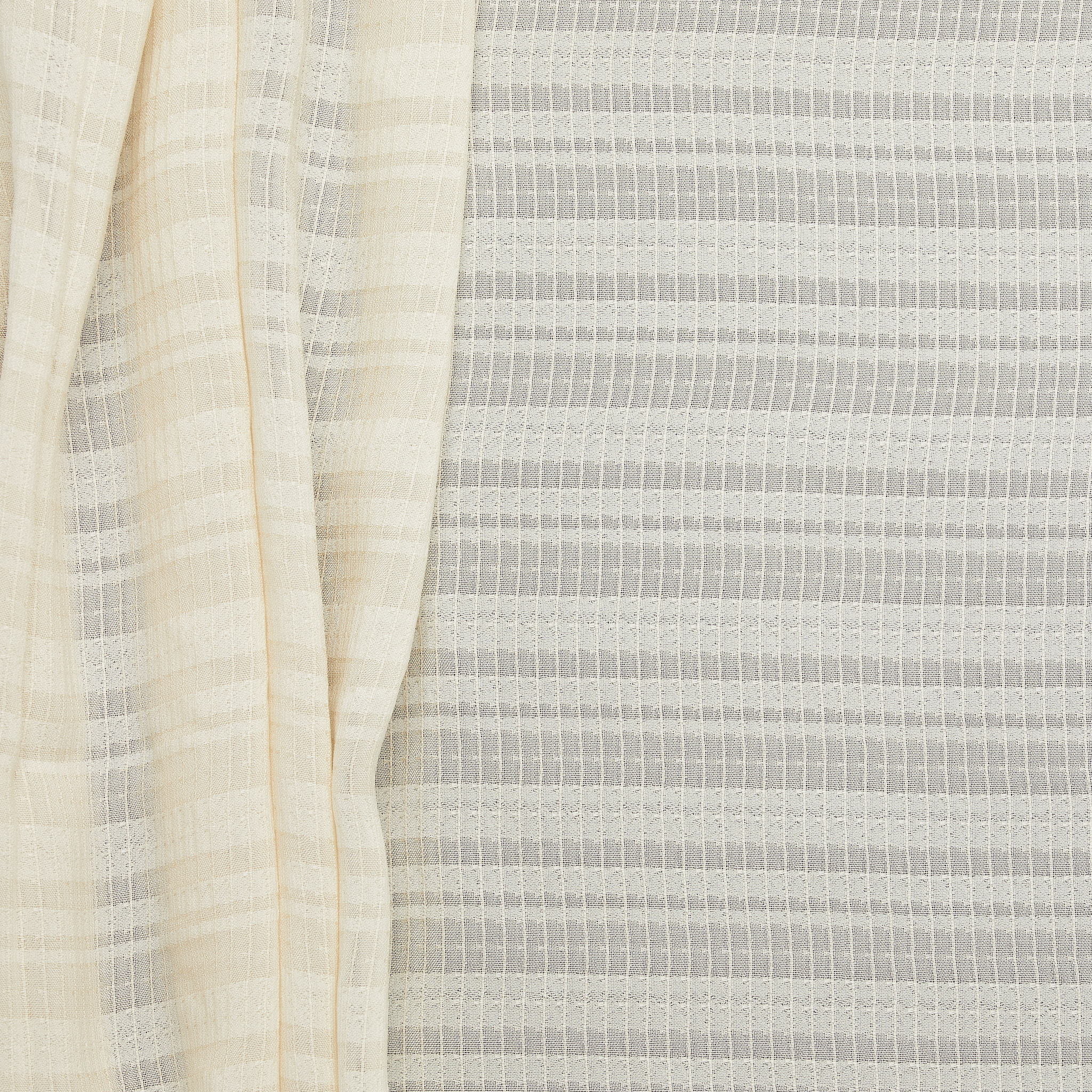 Lightweight Viscose Fancy Yarn Weave - Cream