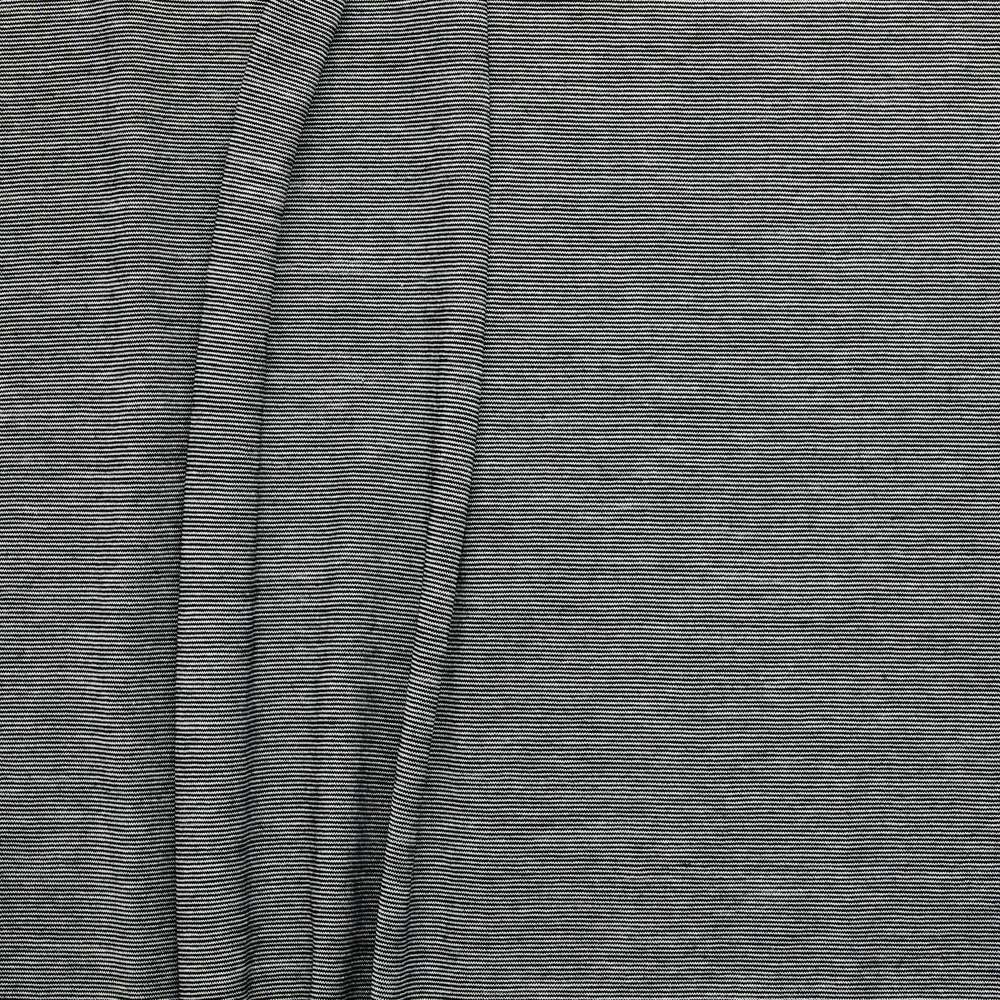Fine Wool/Mercerised Cotton Jersey - Black