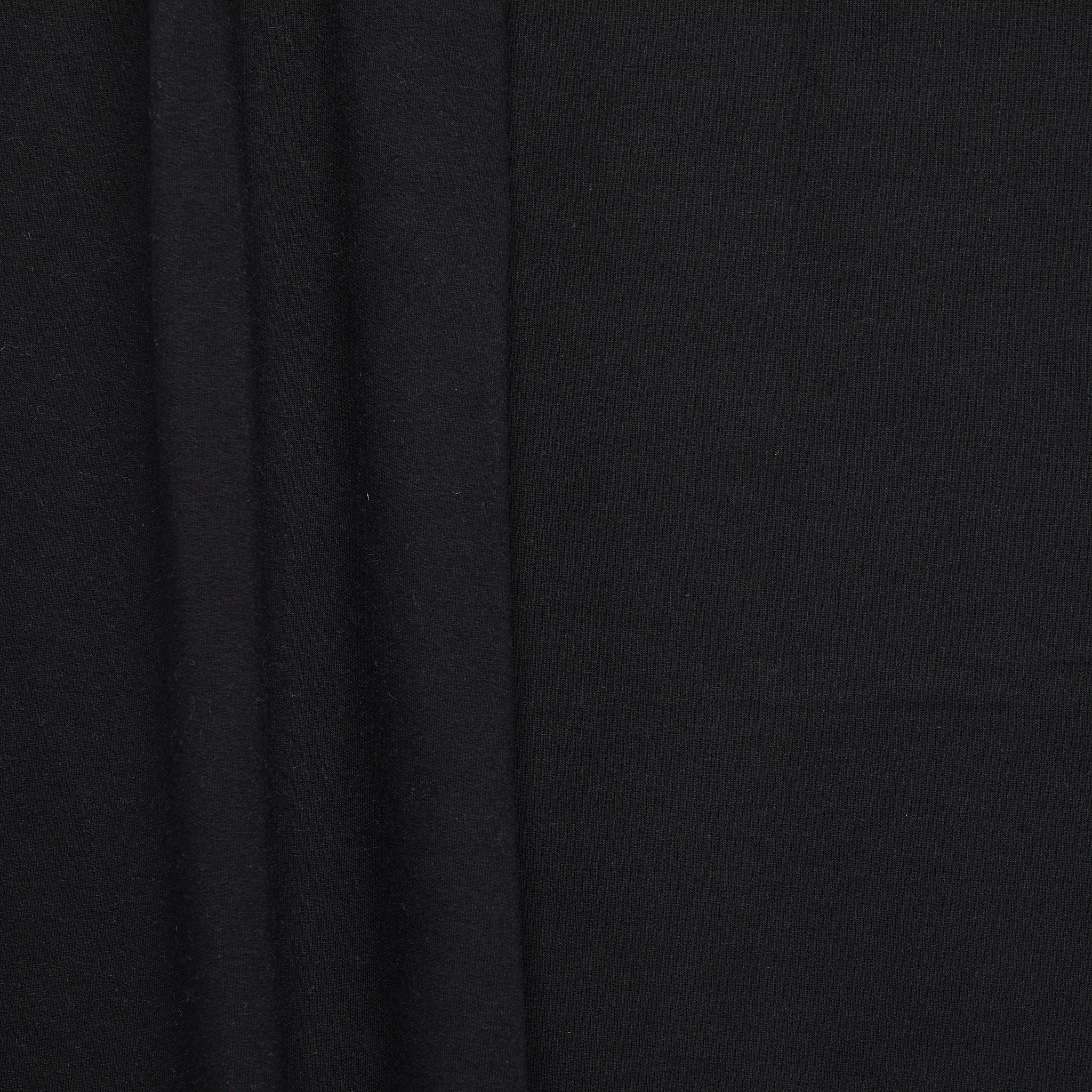 Organic Cotton/ Recycled Polyester Ponte - Black