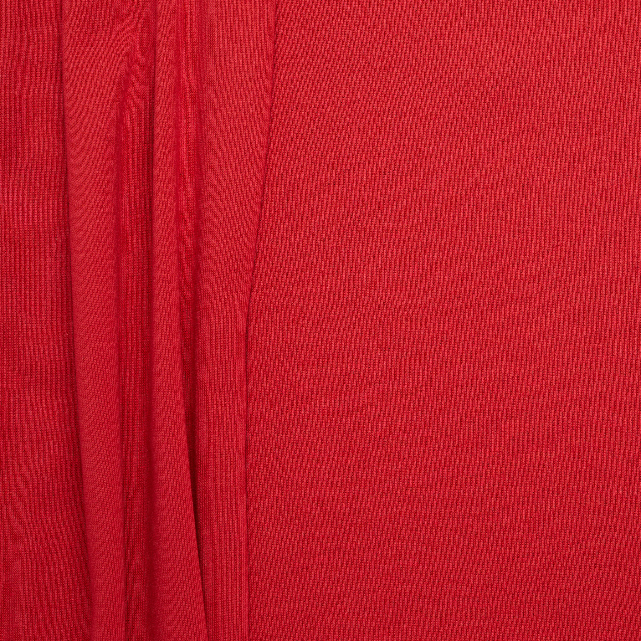 100% Organic Cotton Rib Knit - Red