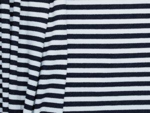 Crepe Stripe Suiting - Ultramarine
