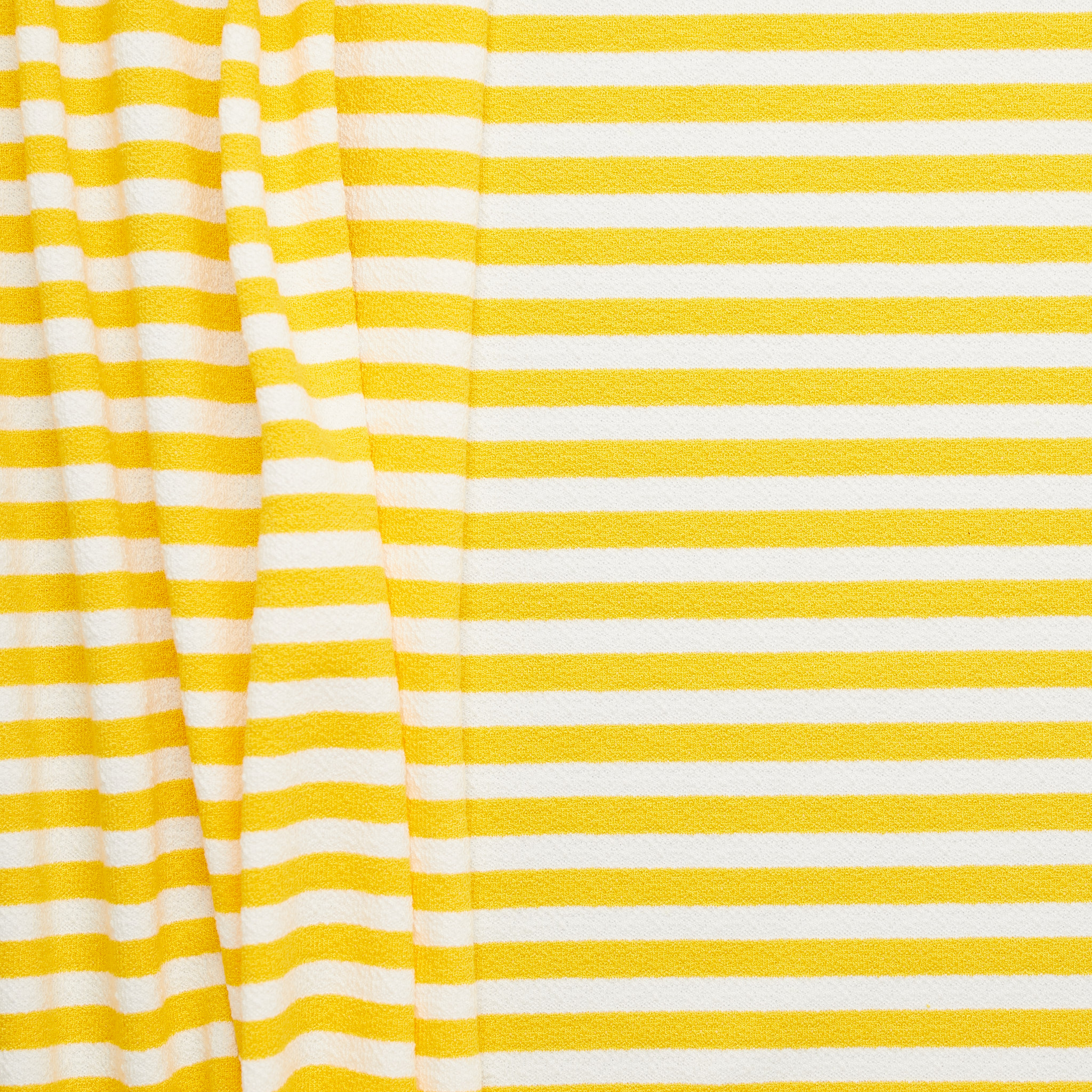 Crepe Stripe Suiting - Yellow