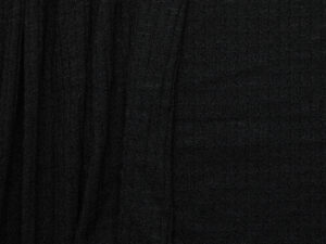 Cotton/ Viscose Broad Rib - Black