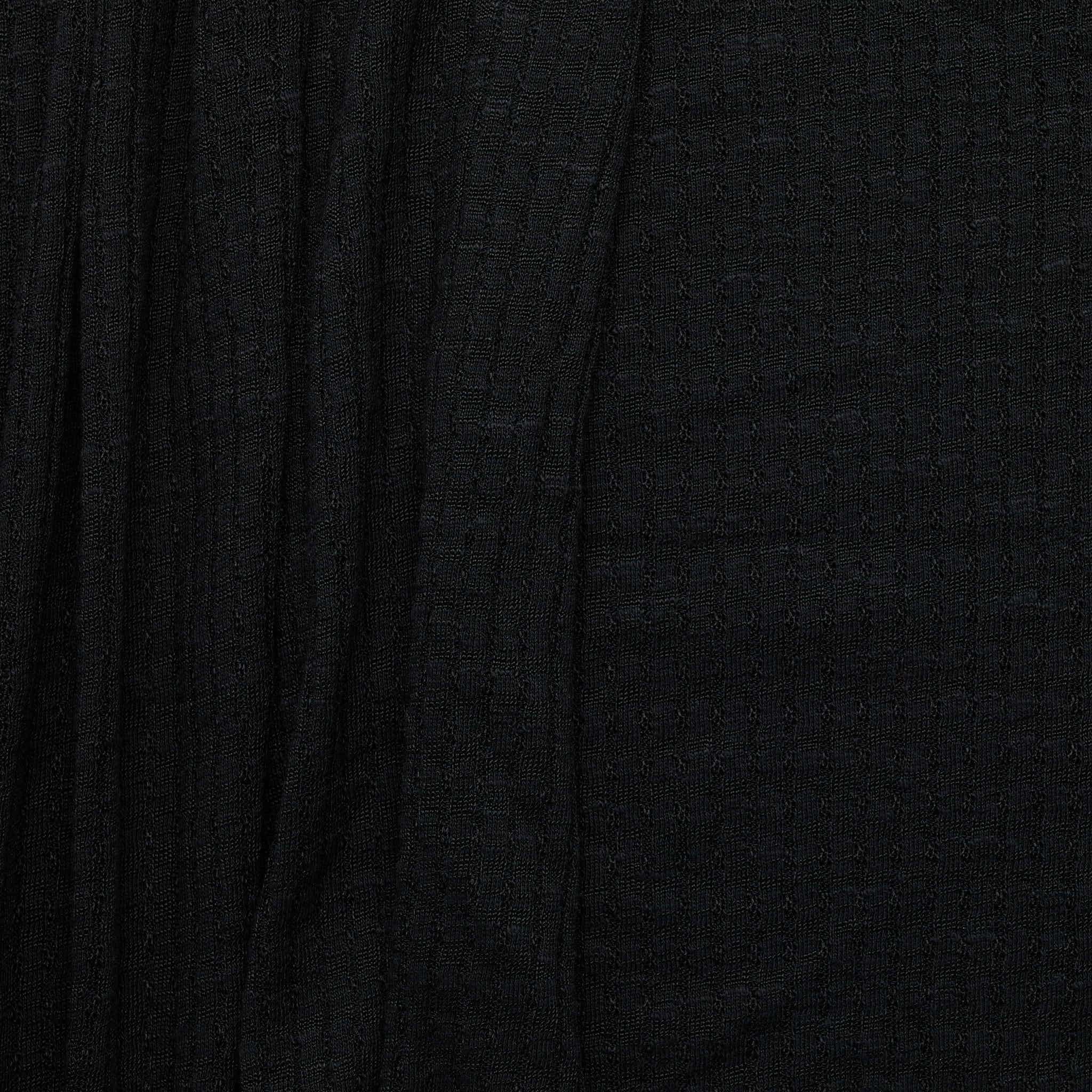 Cotton/ Viscose Broad Rib - Black