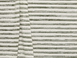 Melange + Solid Stripe Jersey - Olive/ Natural