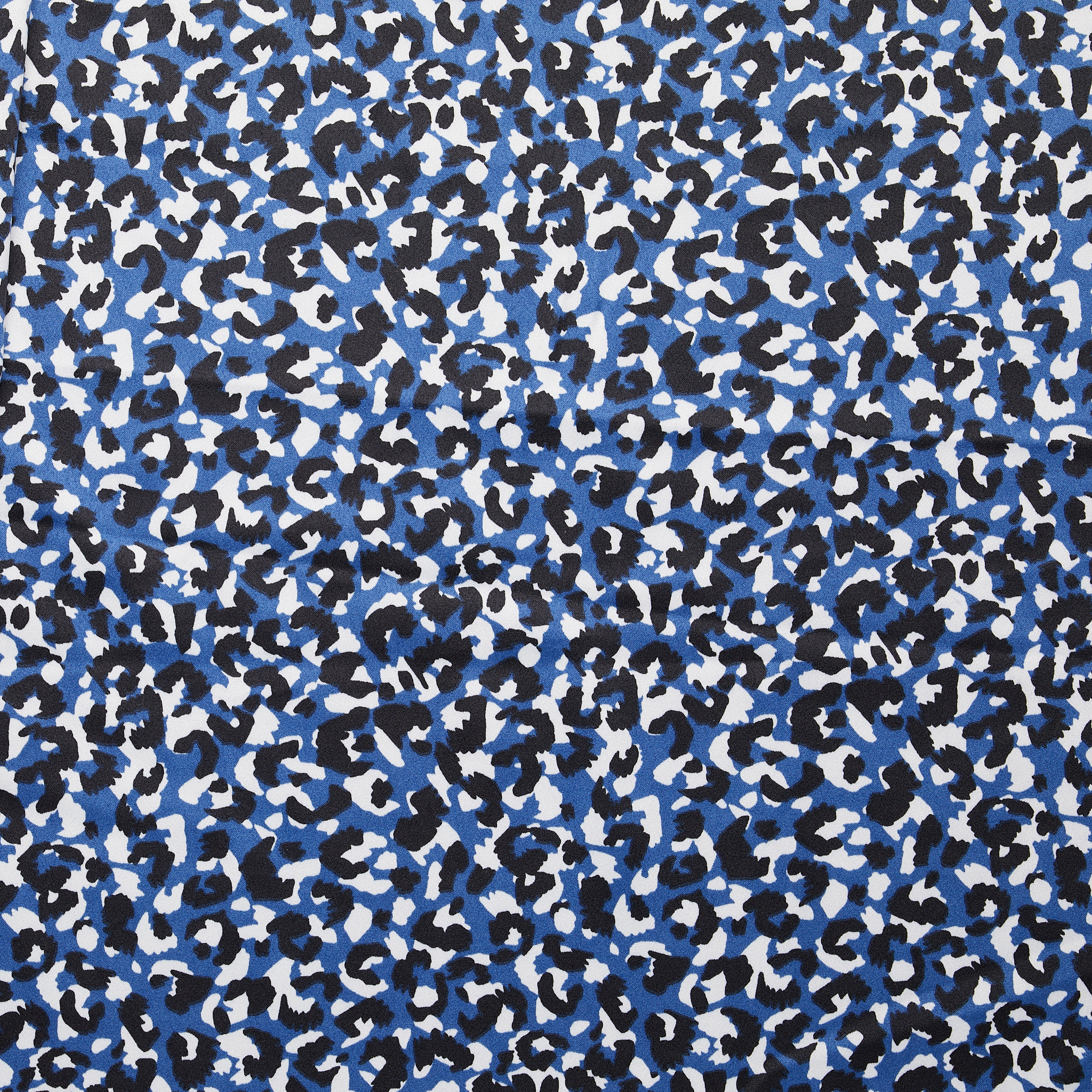 100% Recycled Polyester Satin - Blue