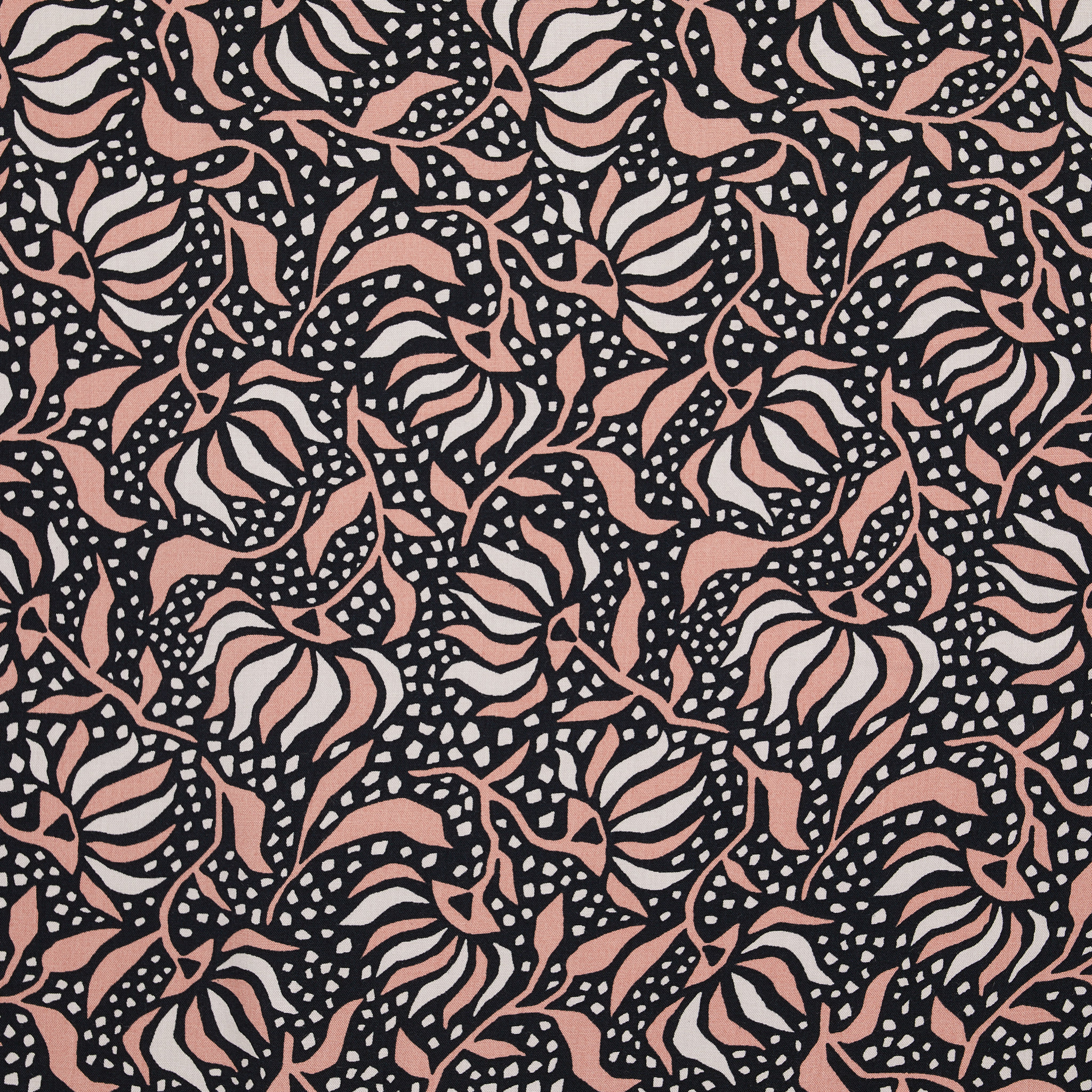 Eco Vero Rayon Plain Weave - Pink/ Black