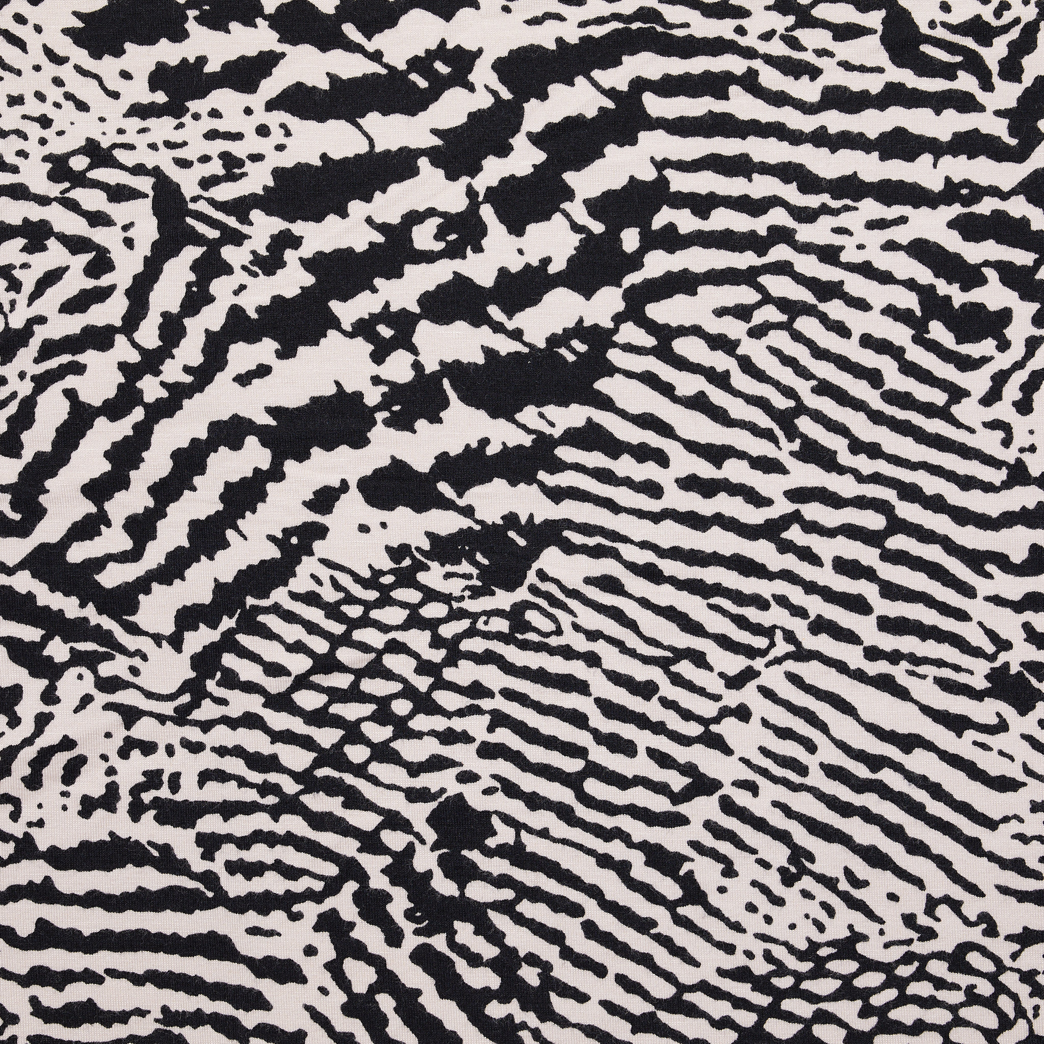 Viscose & Elastane Printed Jersey - Pale Pink/ Black