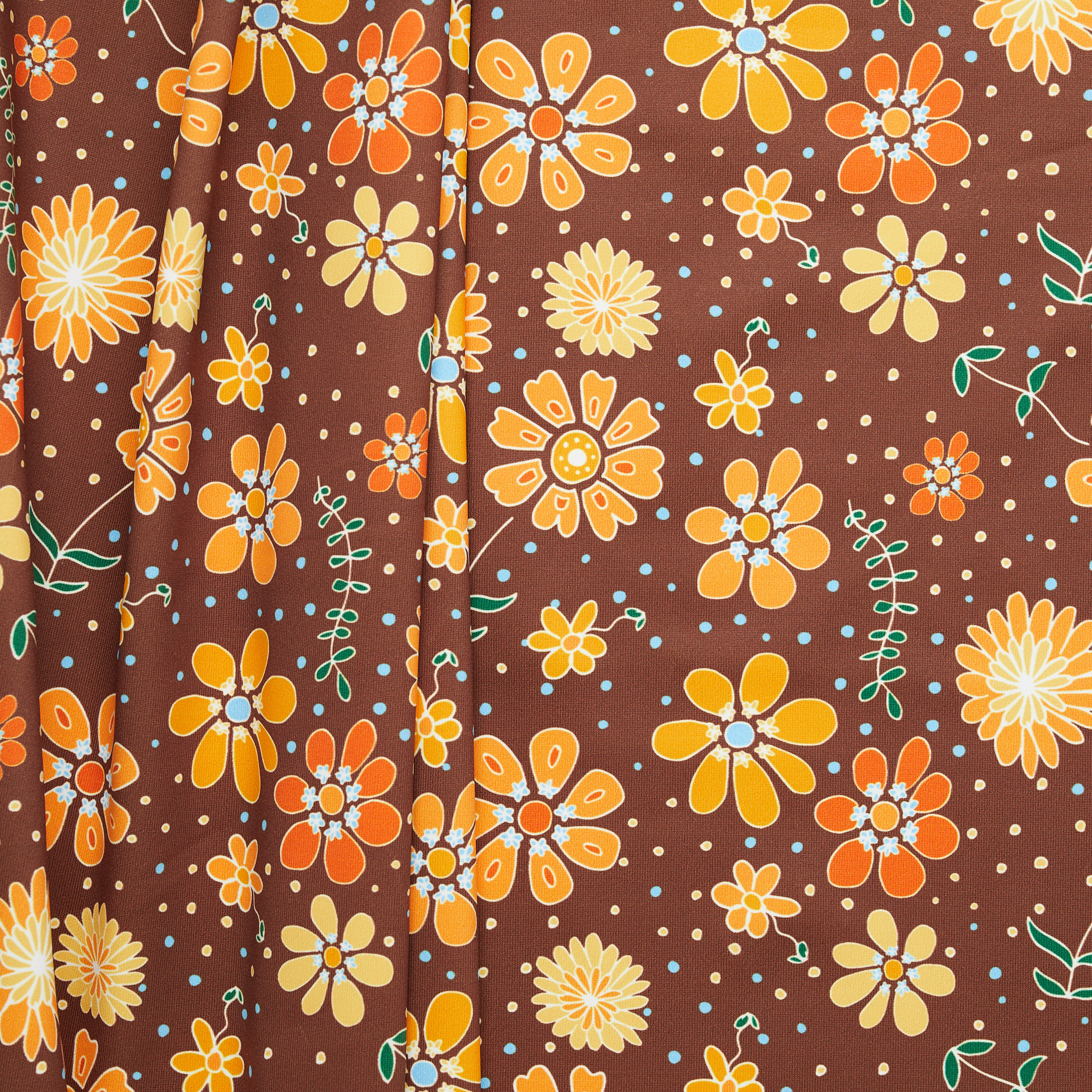 Polyester Floral Swimwear - Choc