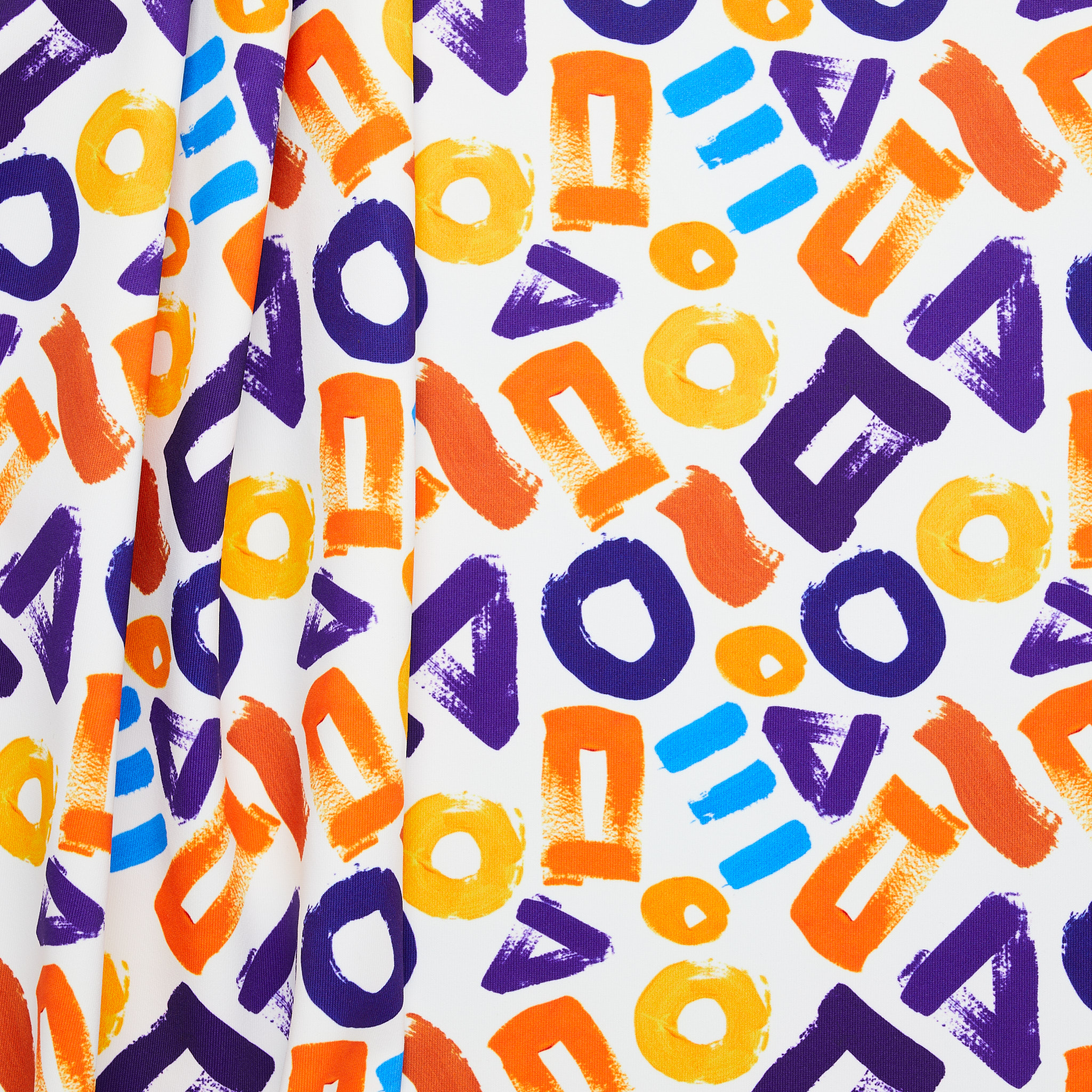 Polyester Finger Paint print Swimwear - Multicolour