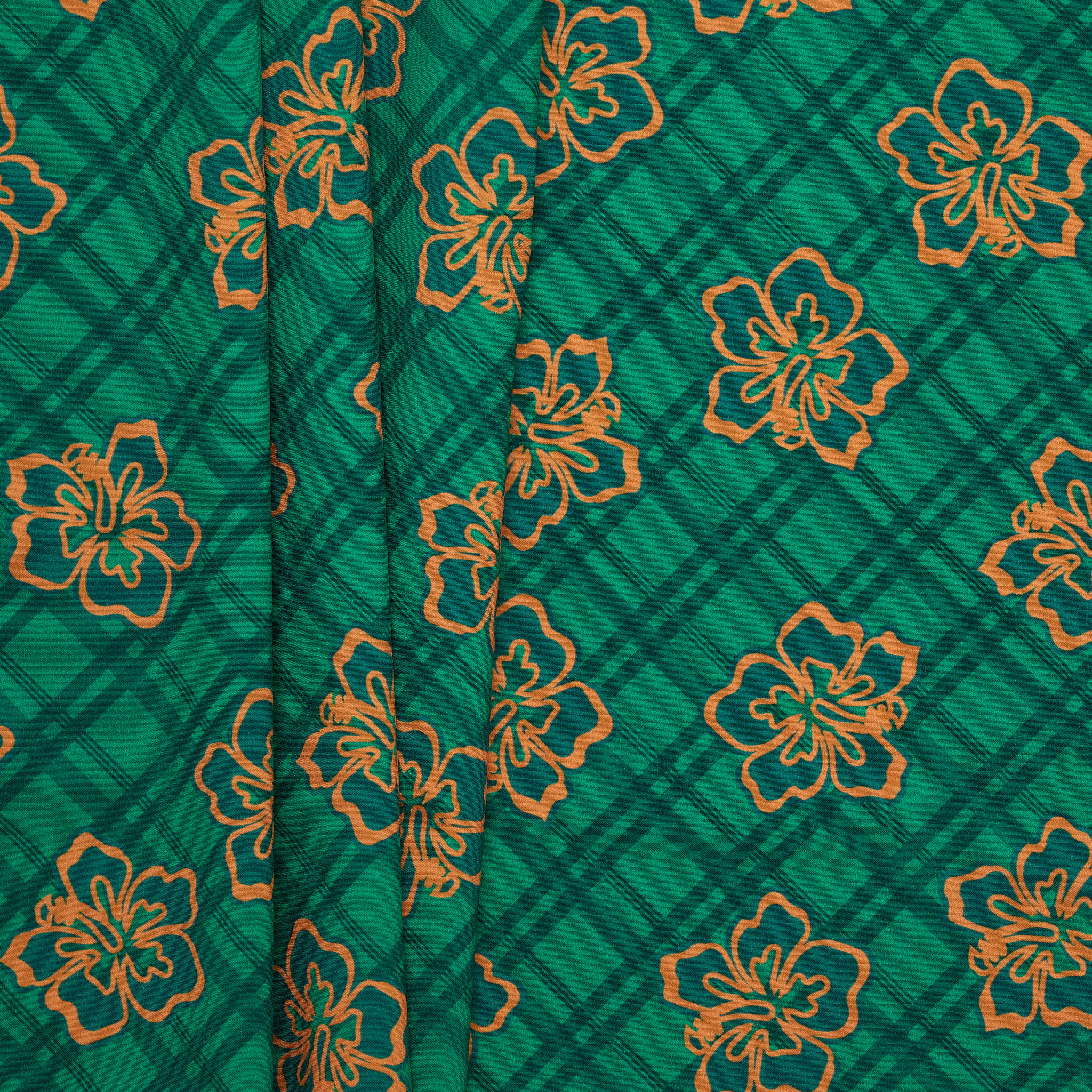 Recycled Polyester Hibiscus Boardshort - Green