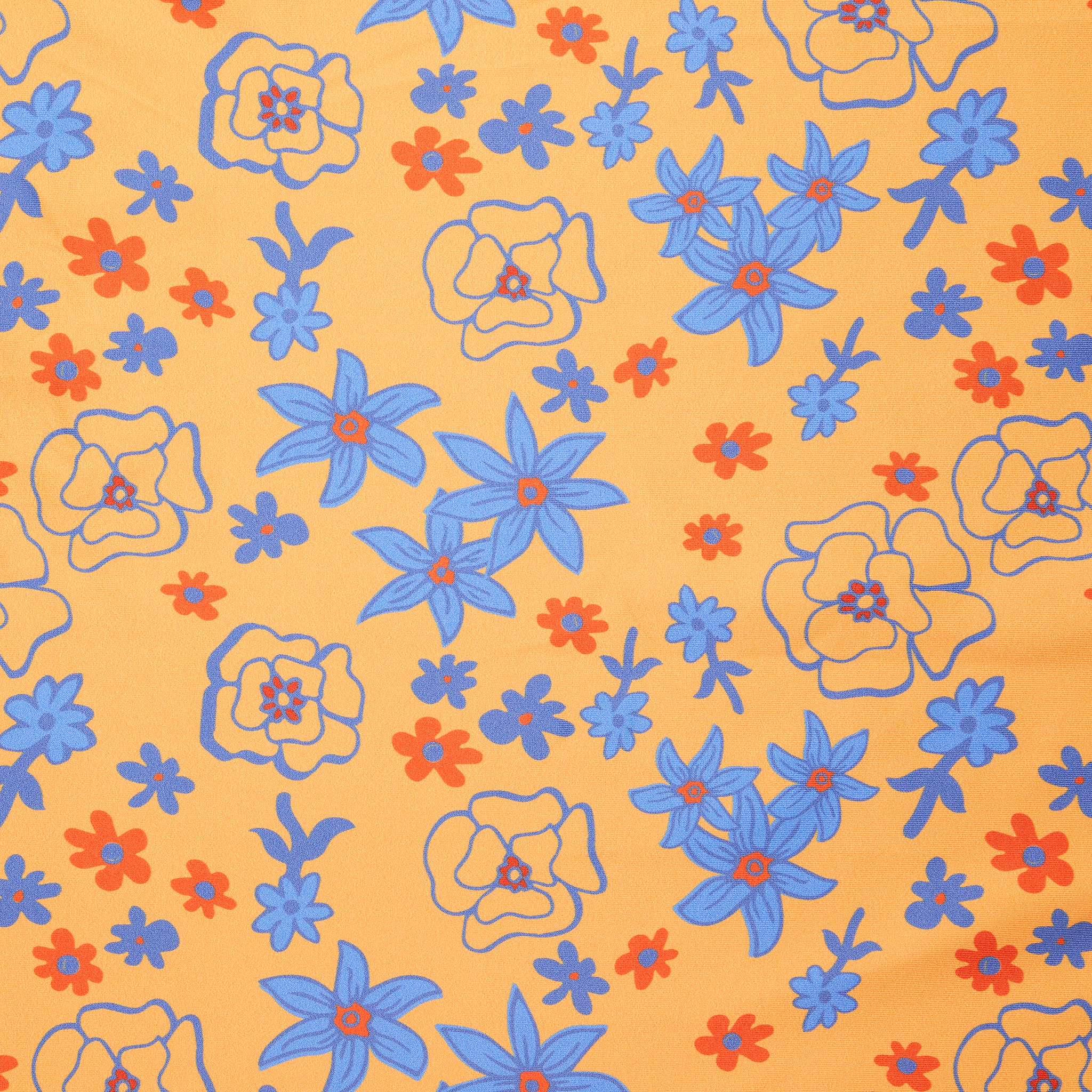 Polyester Floral Swimwear - Marigold