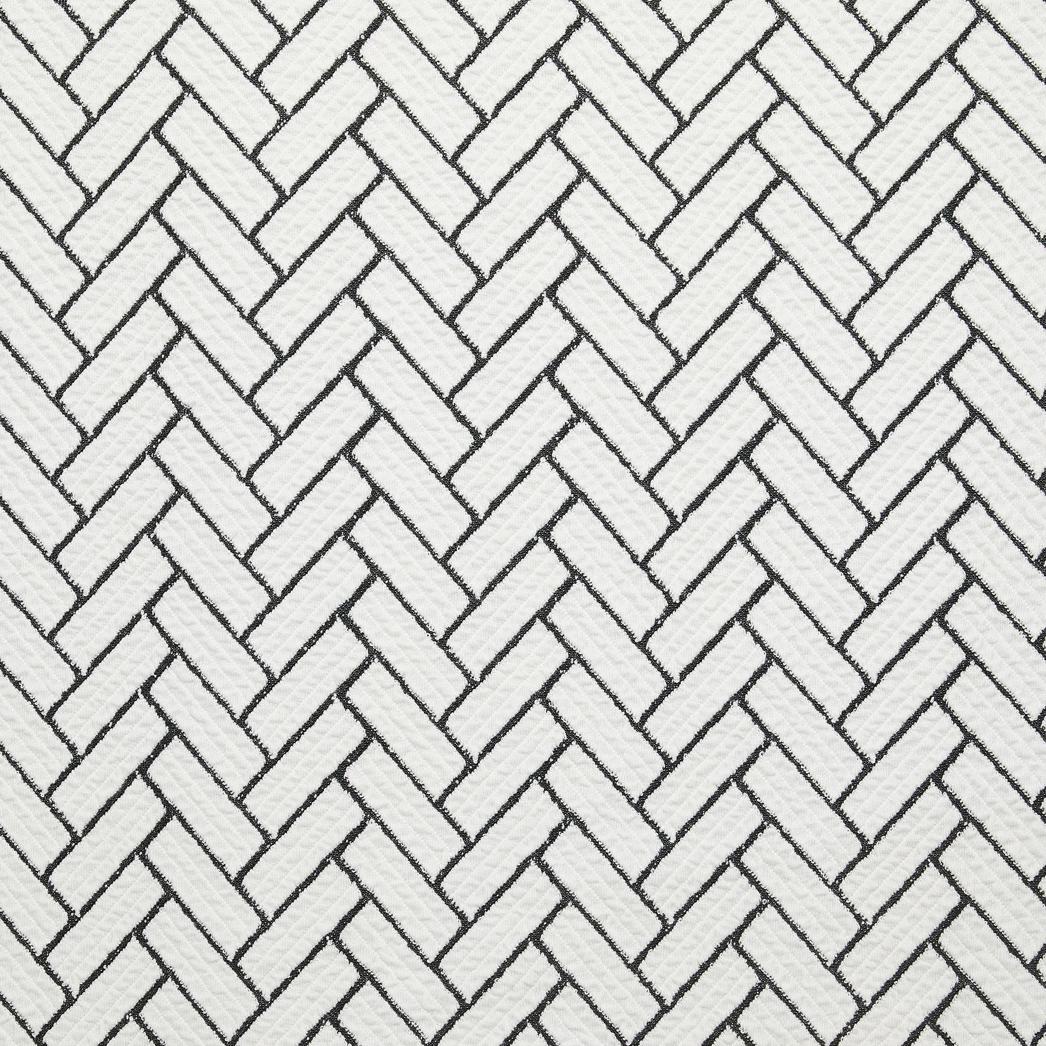 Parquet Cord Jacquard - White /Black