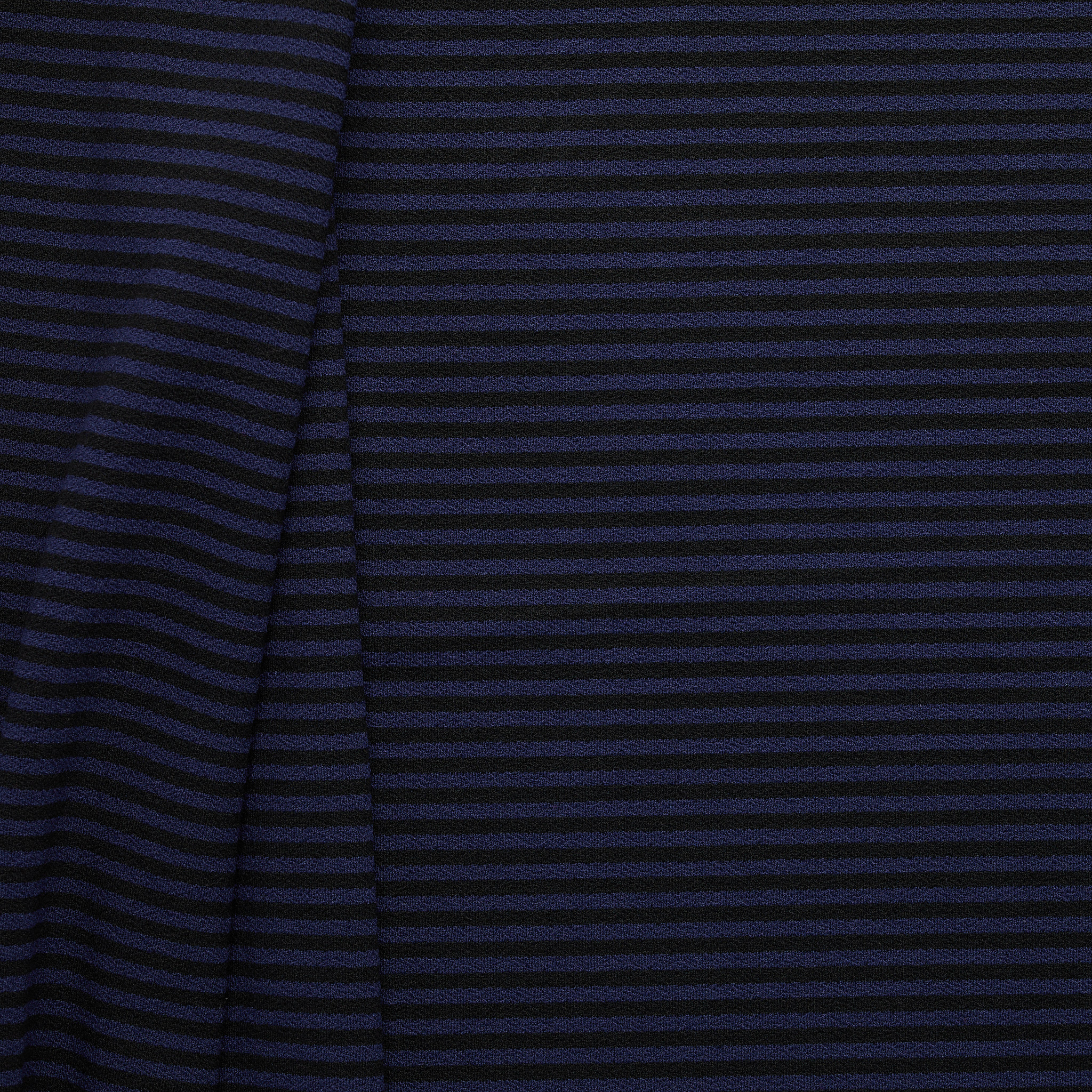 2 Colour Stripe Crepe - Corvette/Black