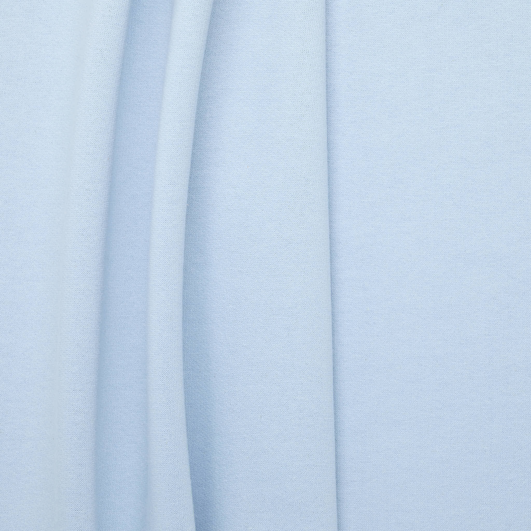 Wool Cotton Brushed Terry - Blue