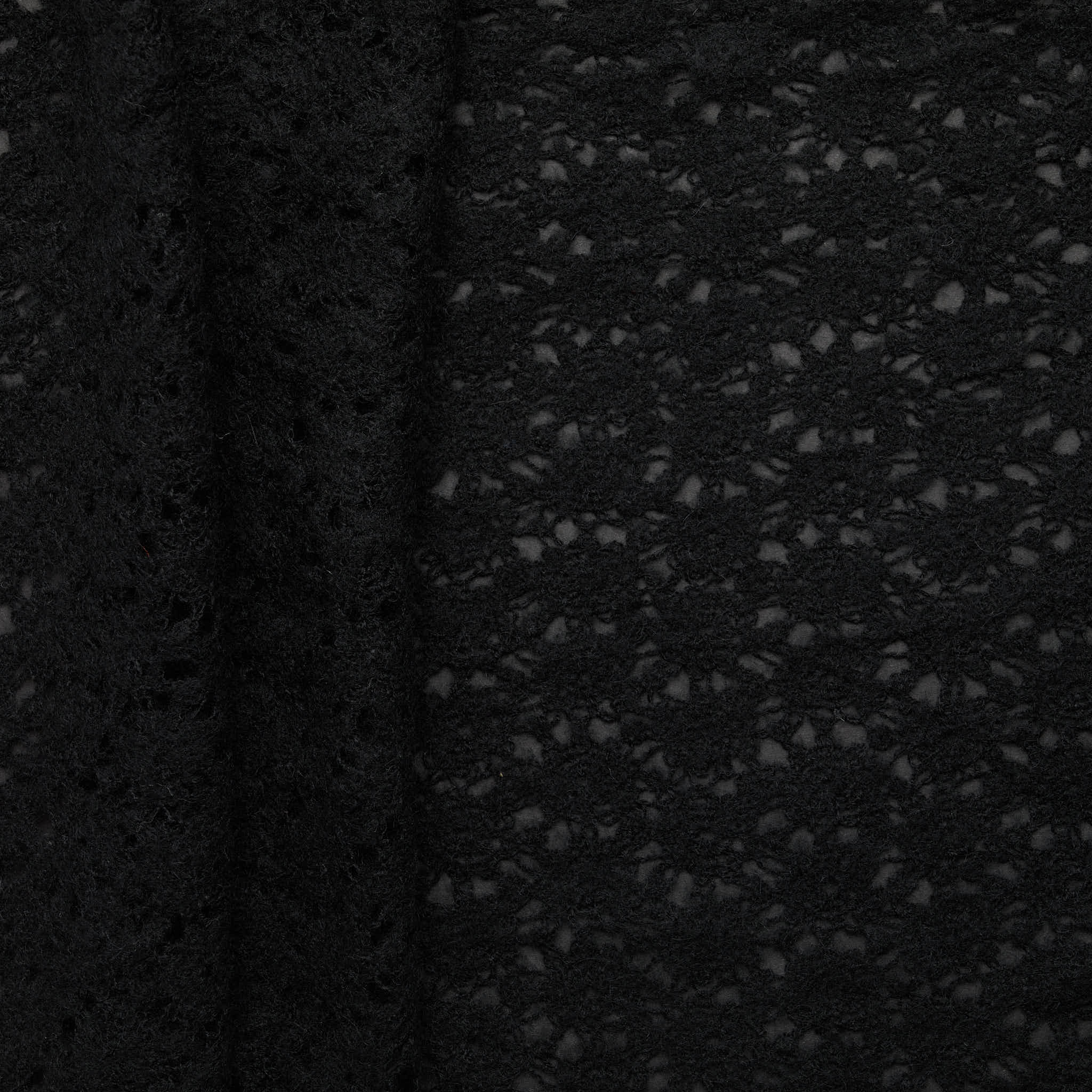 "Countryside" Acrylic Wool Felted Lace - Black