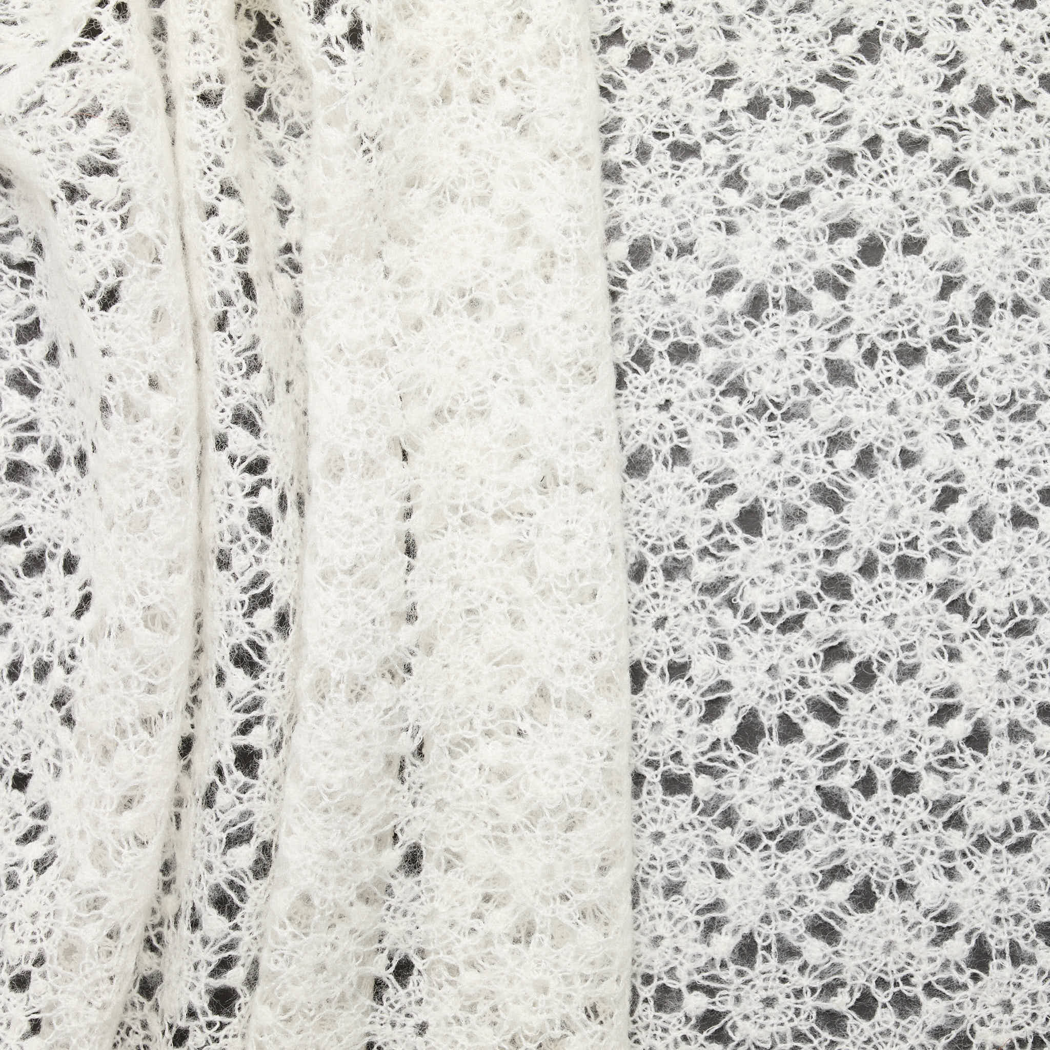 "Countryside" Acrylic Wool Felted Lace - Milk