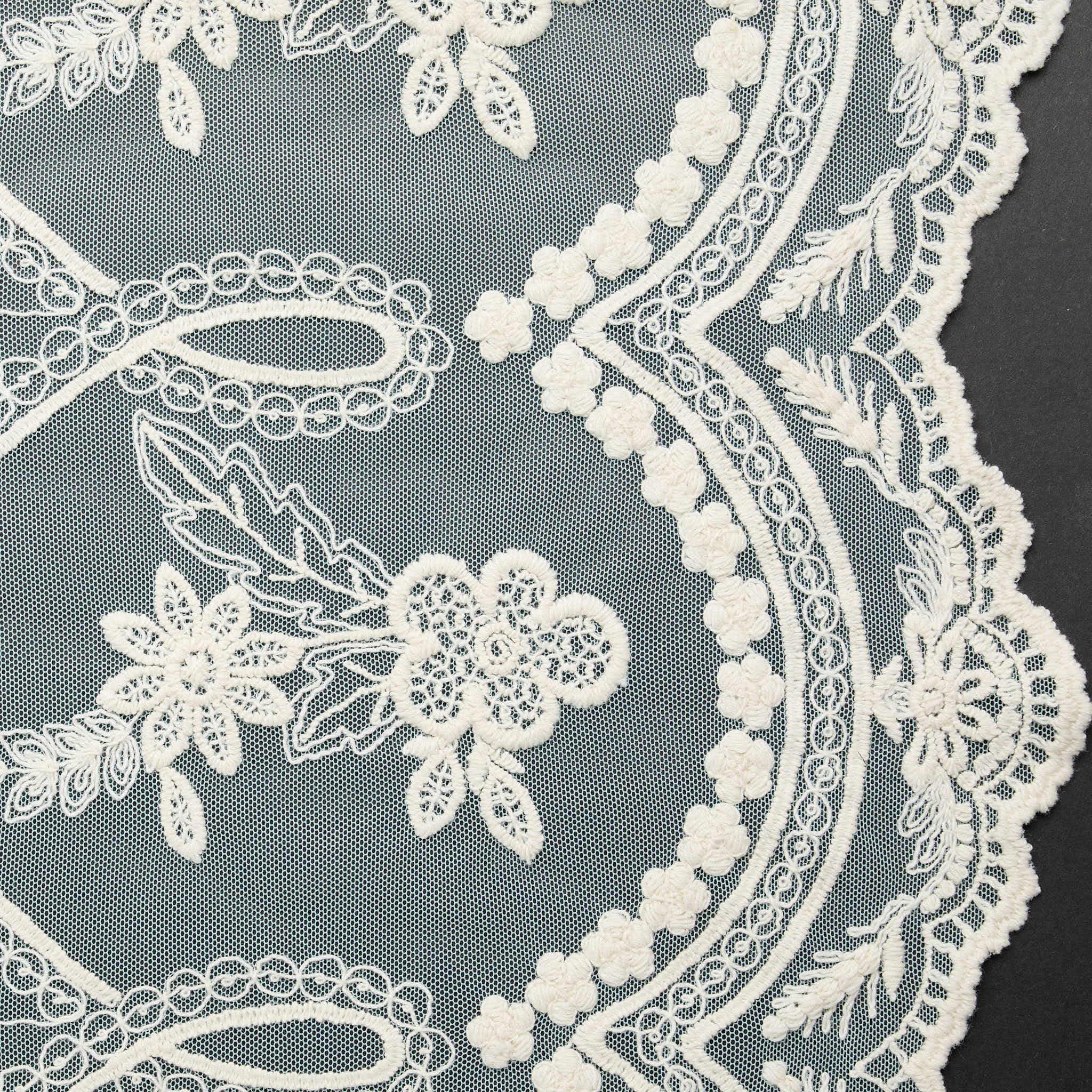 "Fairy Tale" Embroidered Tulle - Breeze Blue