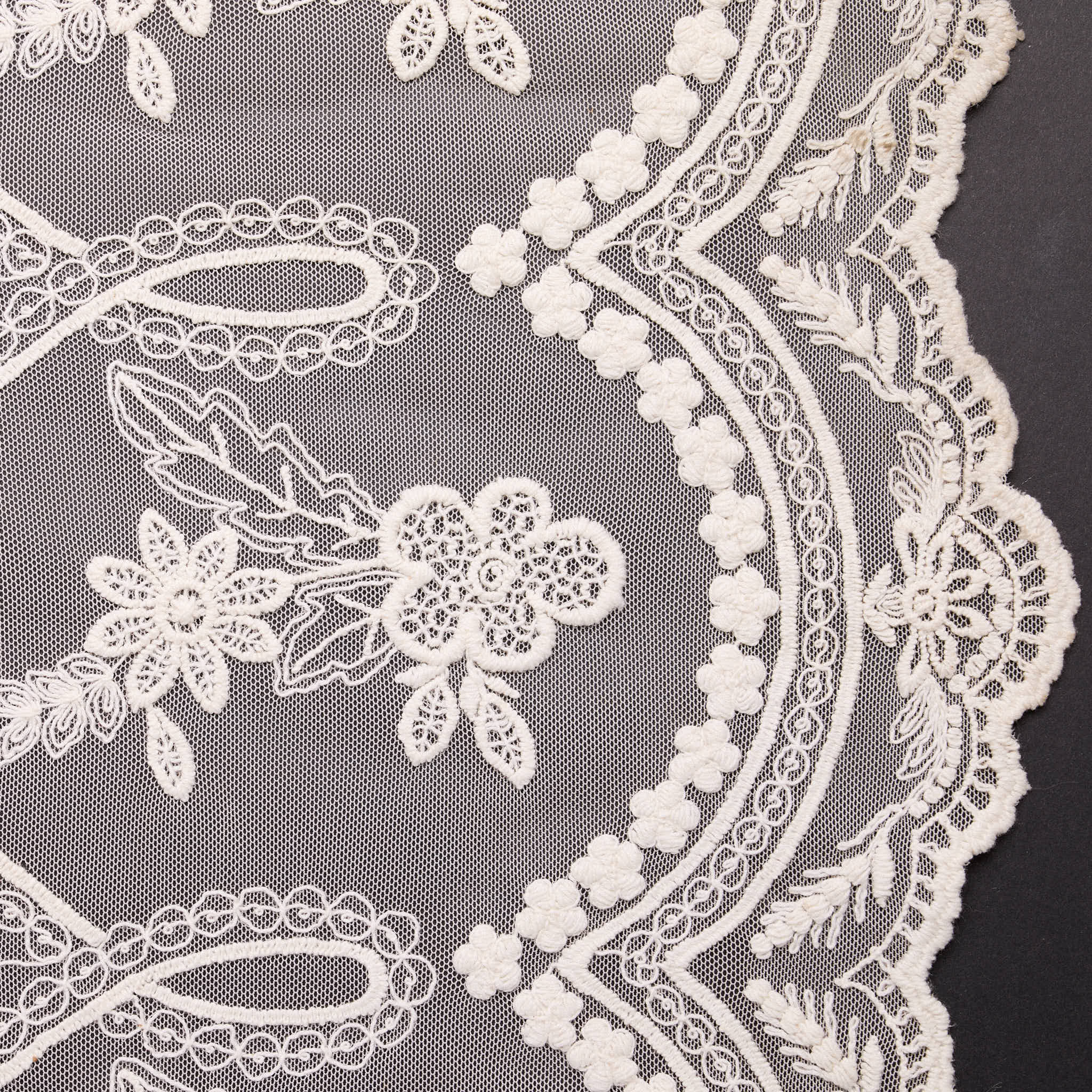 "Fairy Tale" Embroidered Tulle - Cupcake Pink