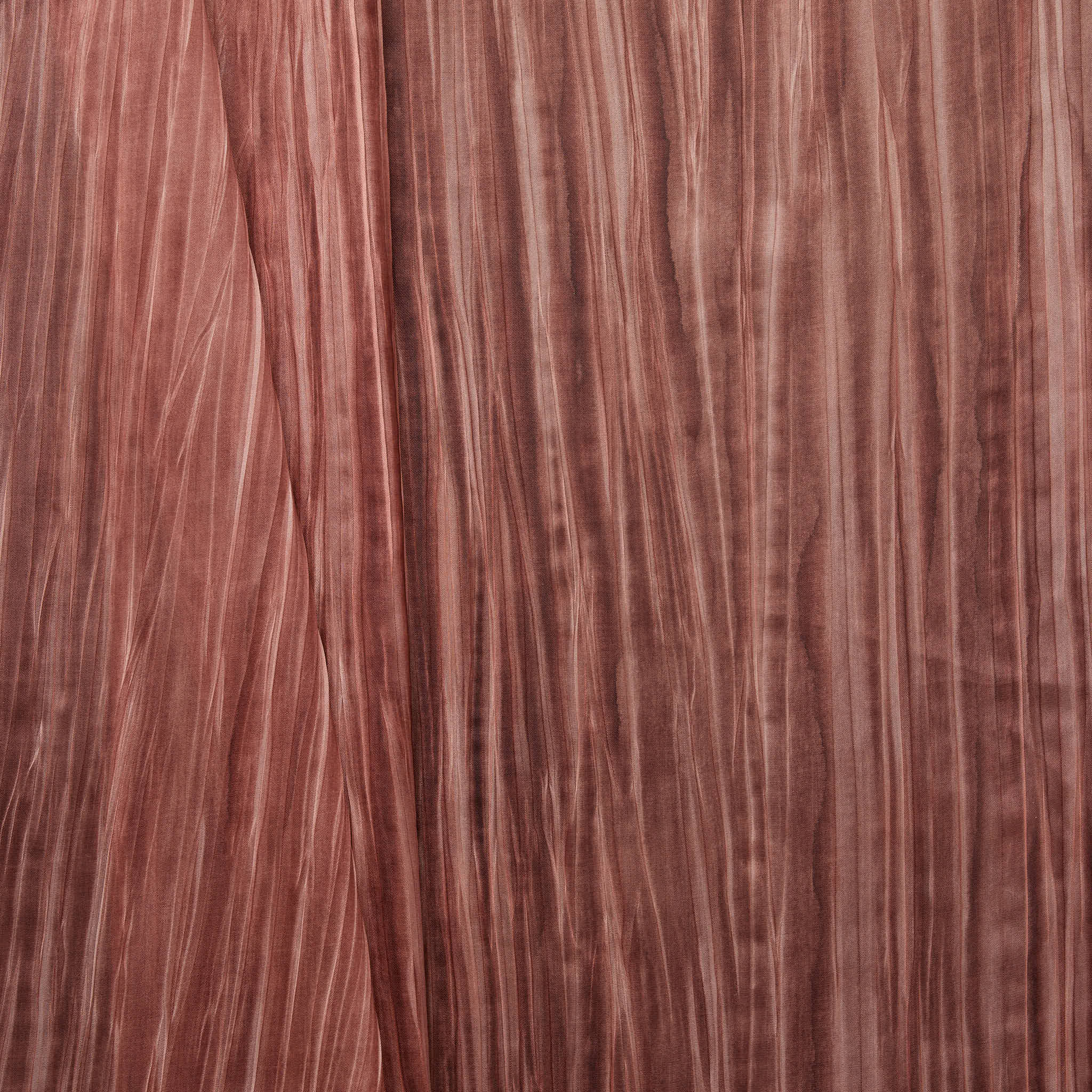 "Radar" Textured Printed Polyester Organza - Rouge