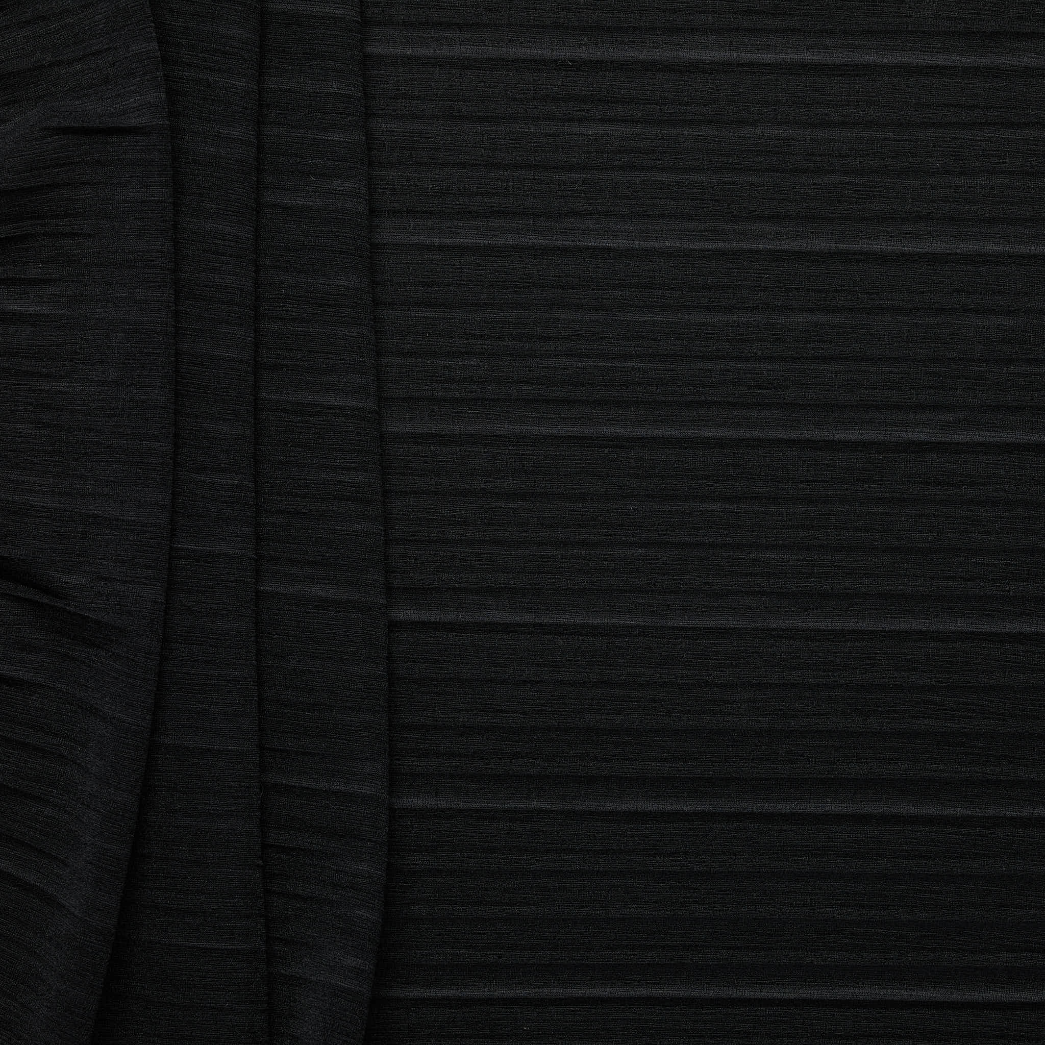 Stripe Textured Jersey - Black