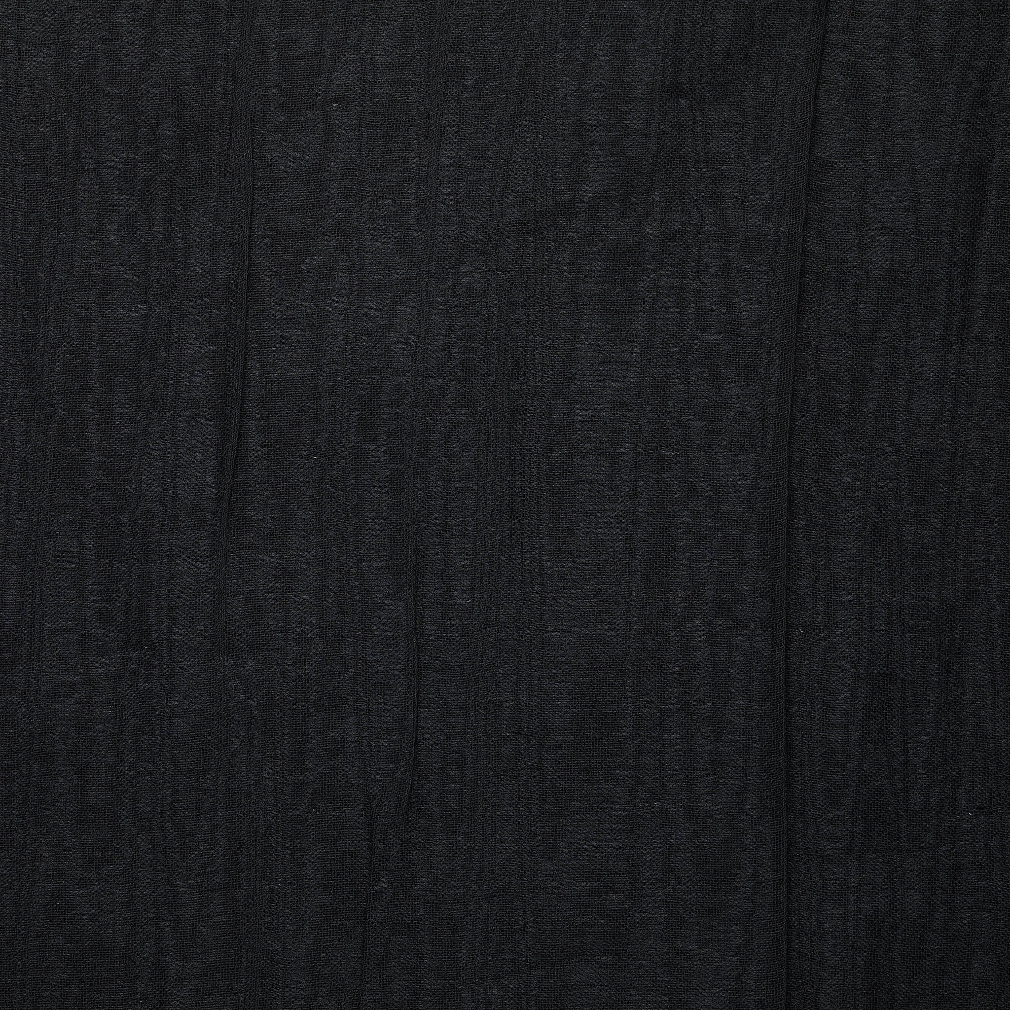 Shadow Italian Cotton Crinkle Double Weave - Black/ Grey