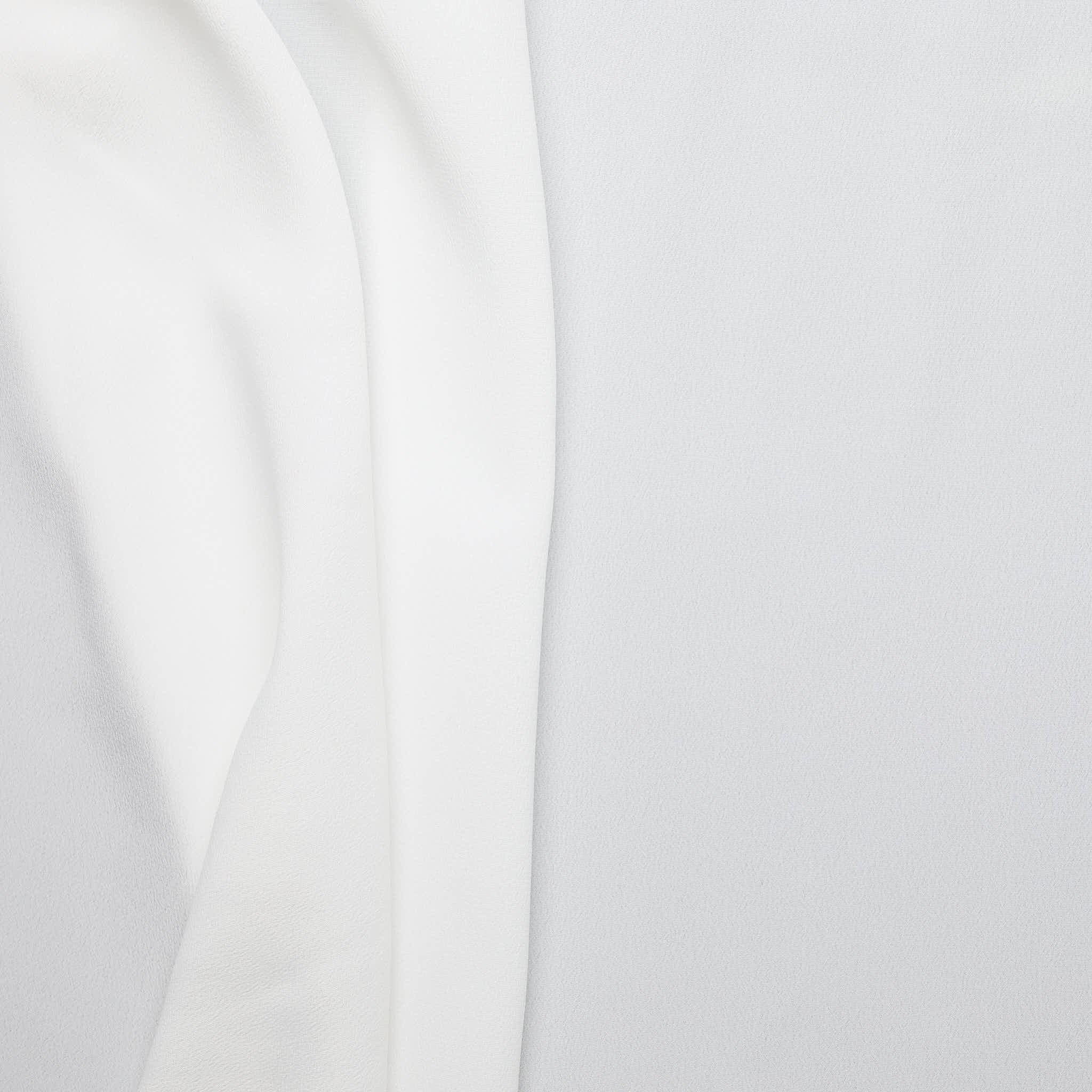 Silk Blend Crepe - White