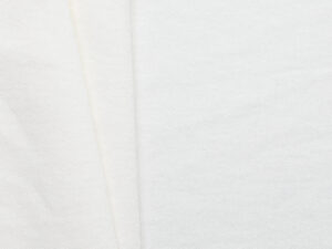 100% Cotton French Terry - White