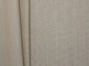 Wool/Viscose Pinstripe Suiting - Silver/Grey + Pink Stripe