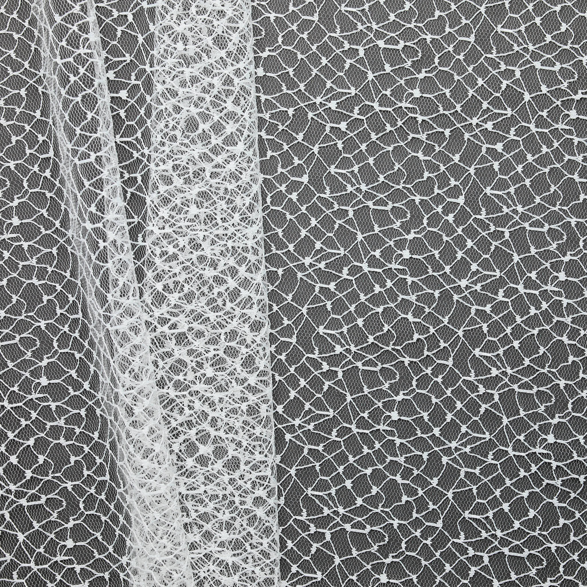 Cobweb Design Lace - White
