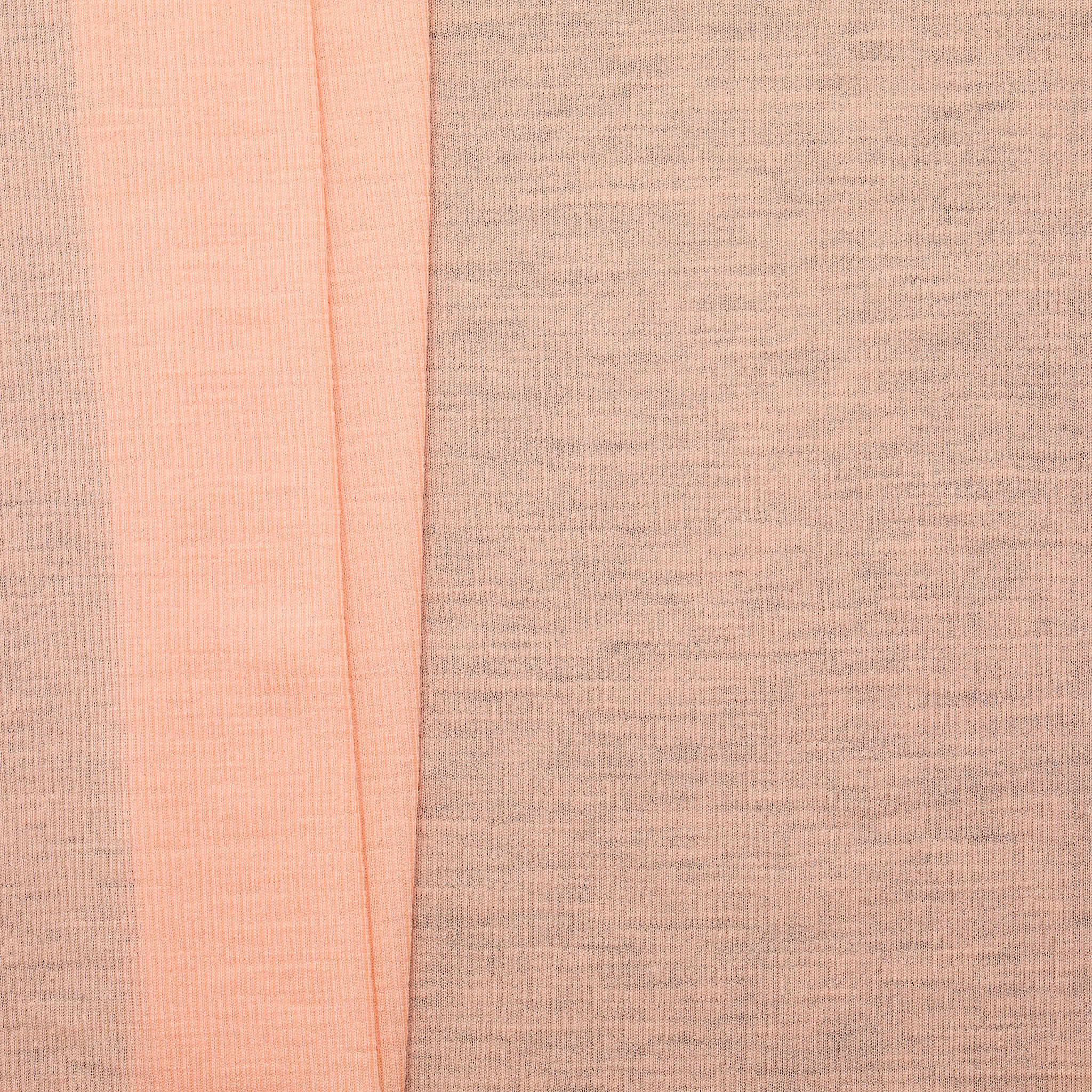 Celeste Wool 2x2 Rib - Blush/Apricot