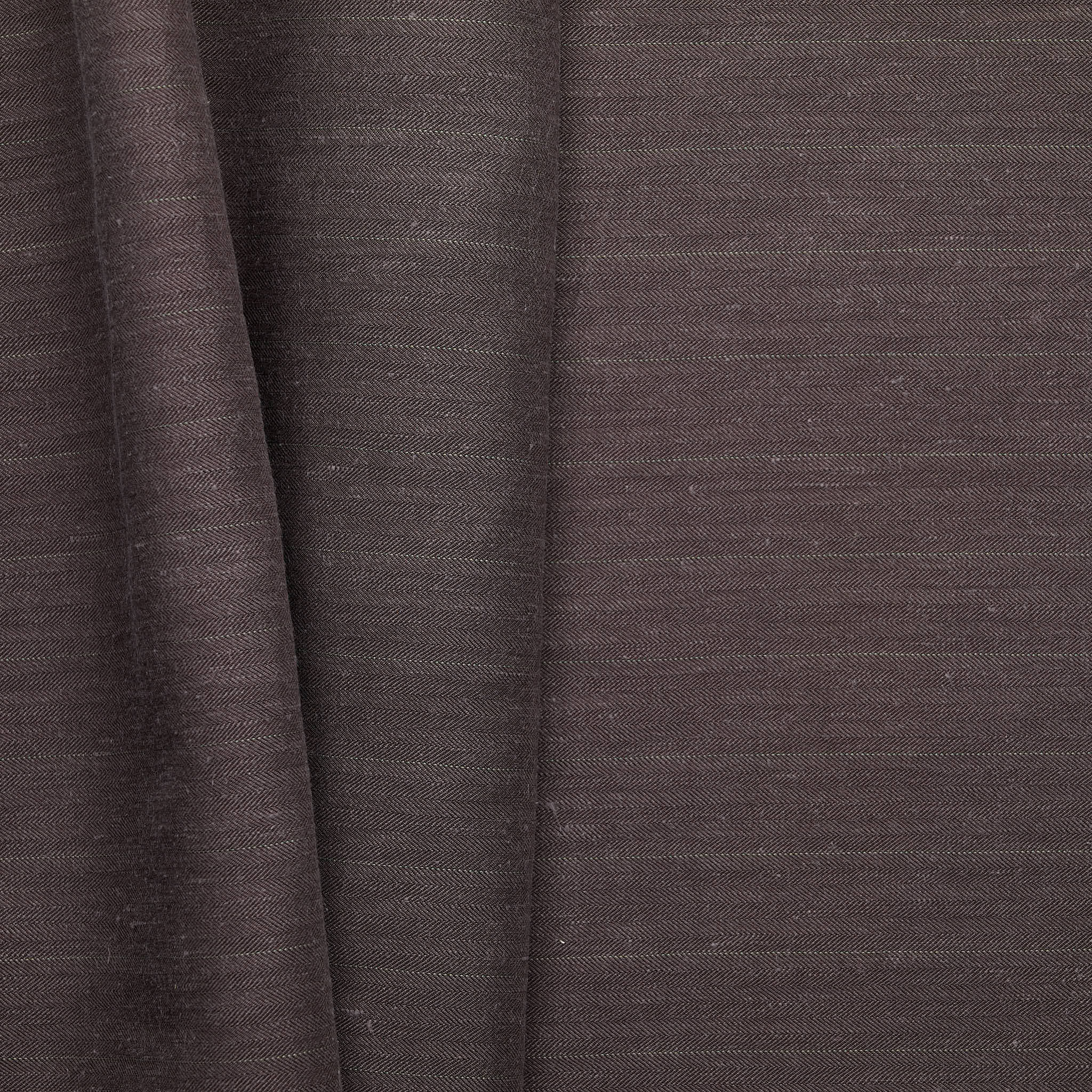 Twill Stripe Shirting - Chocolate