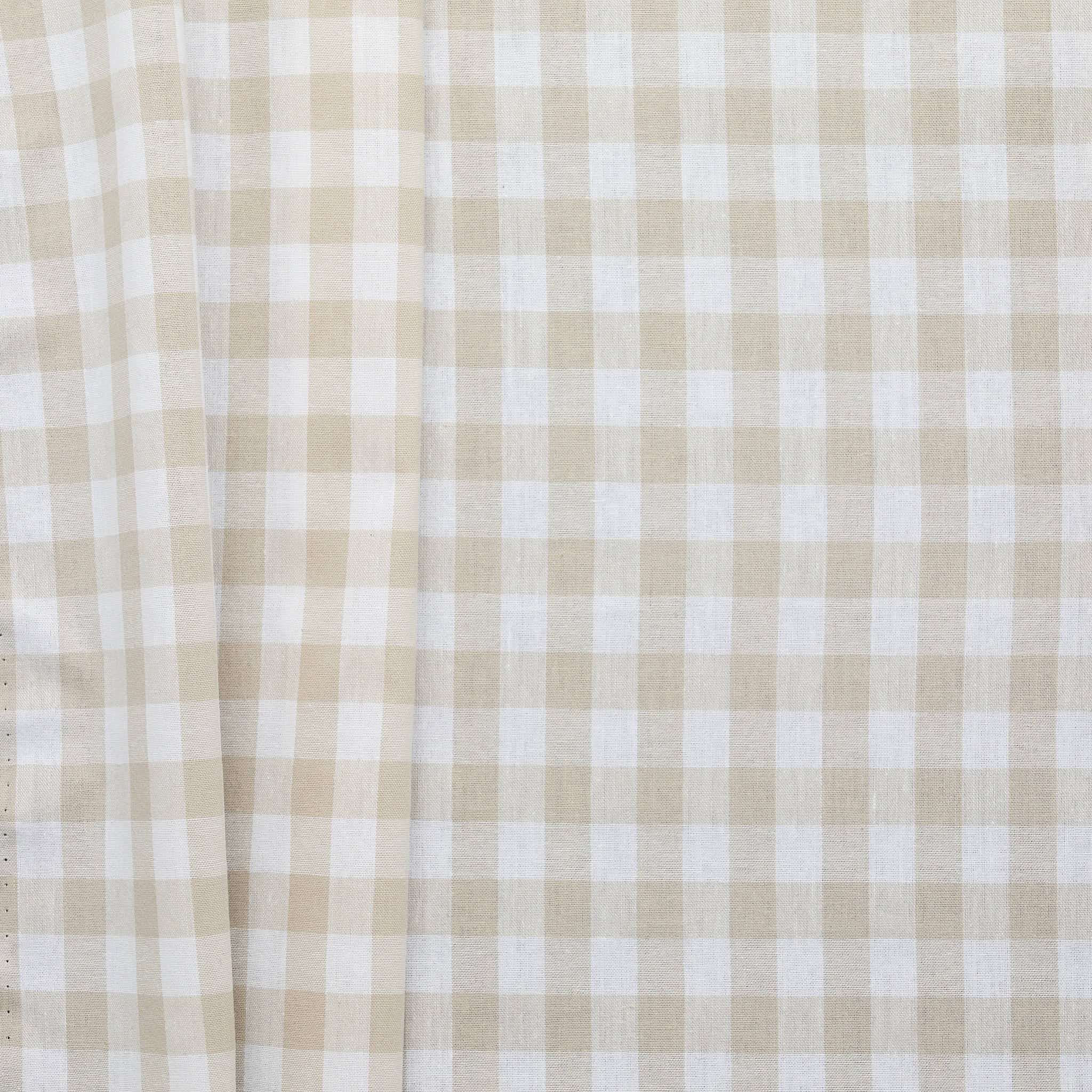 Cotton Gingham - Beige