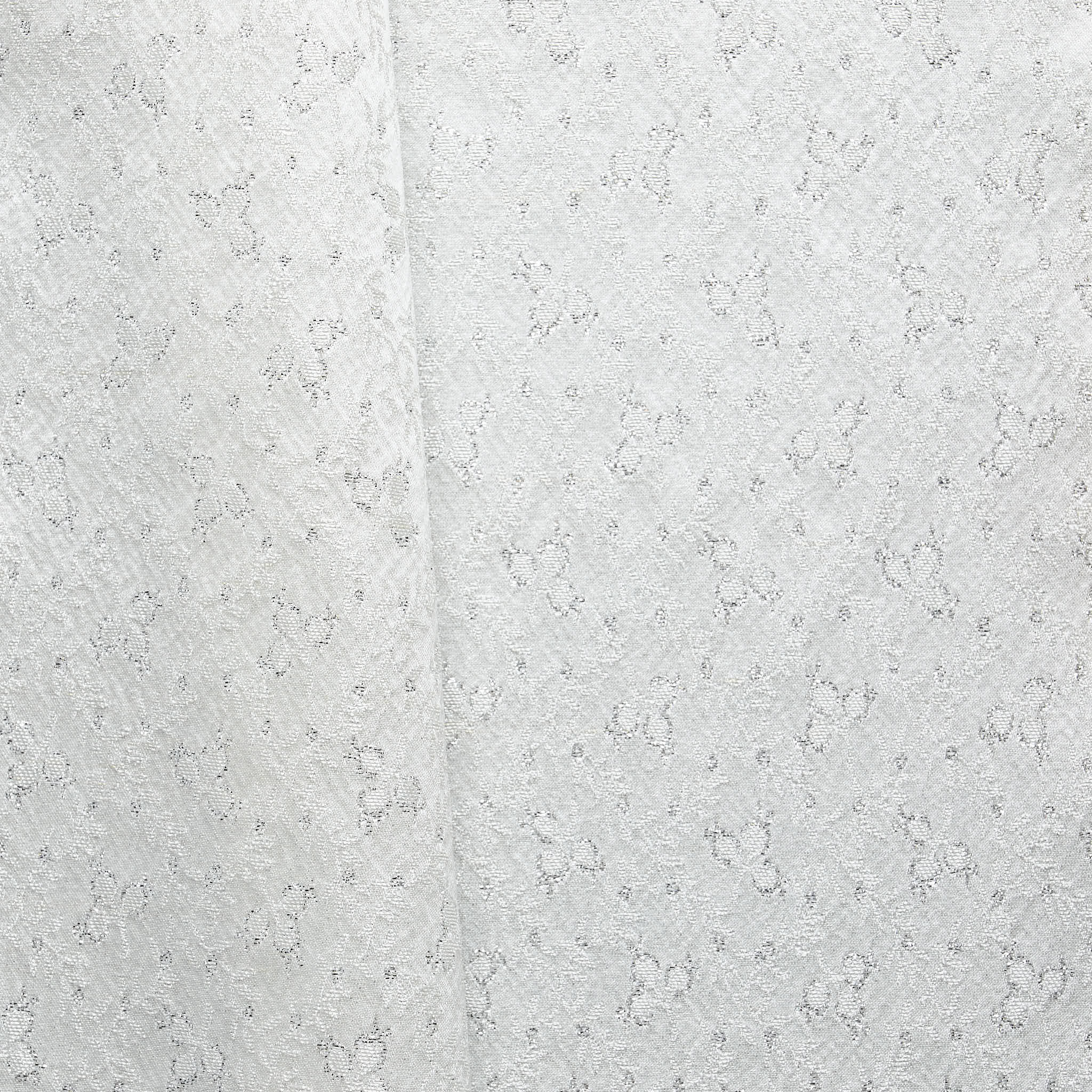 Decorative Floral Satin - Silver
