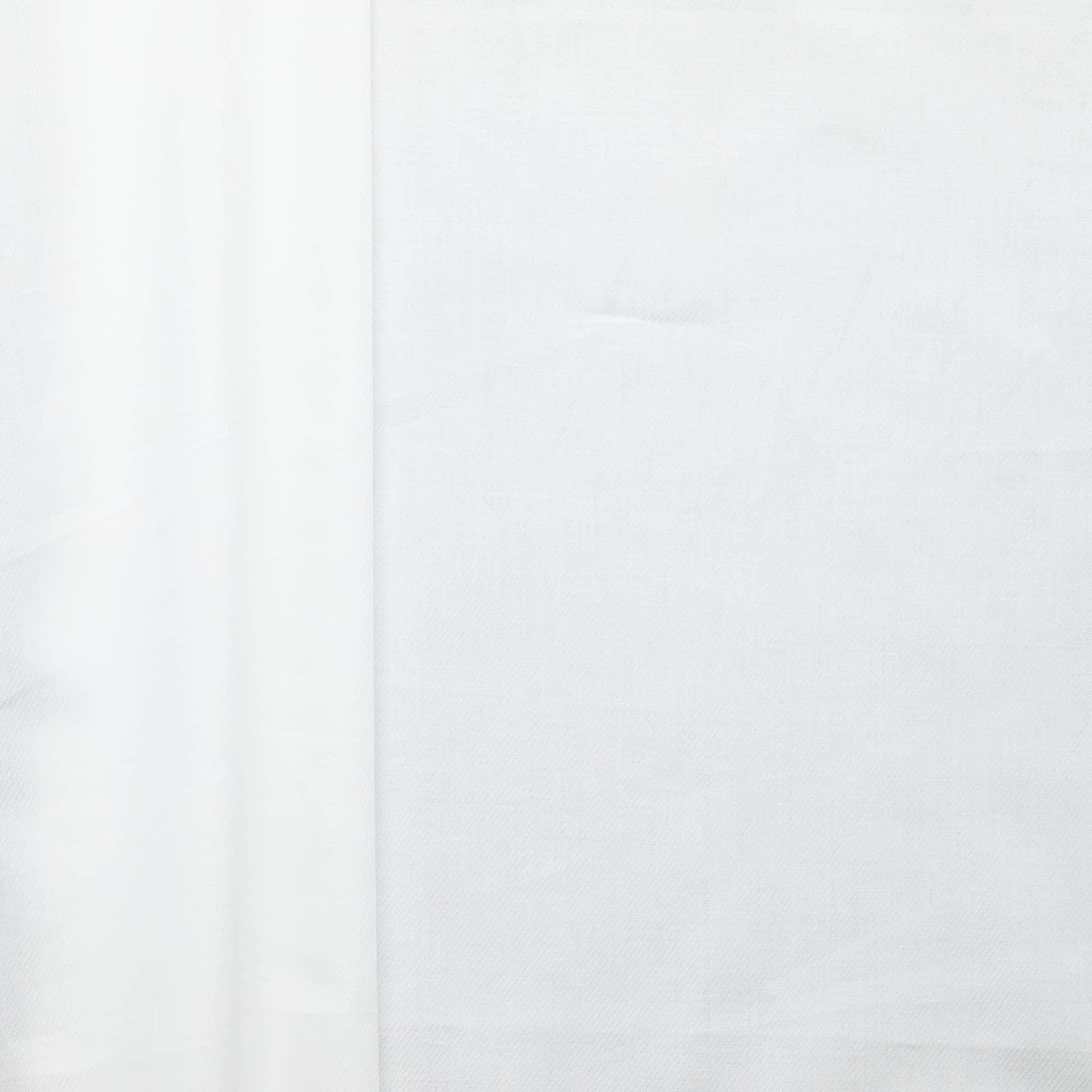 100% Cotton Twill Shirting - White