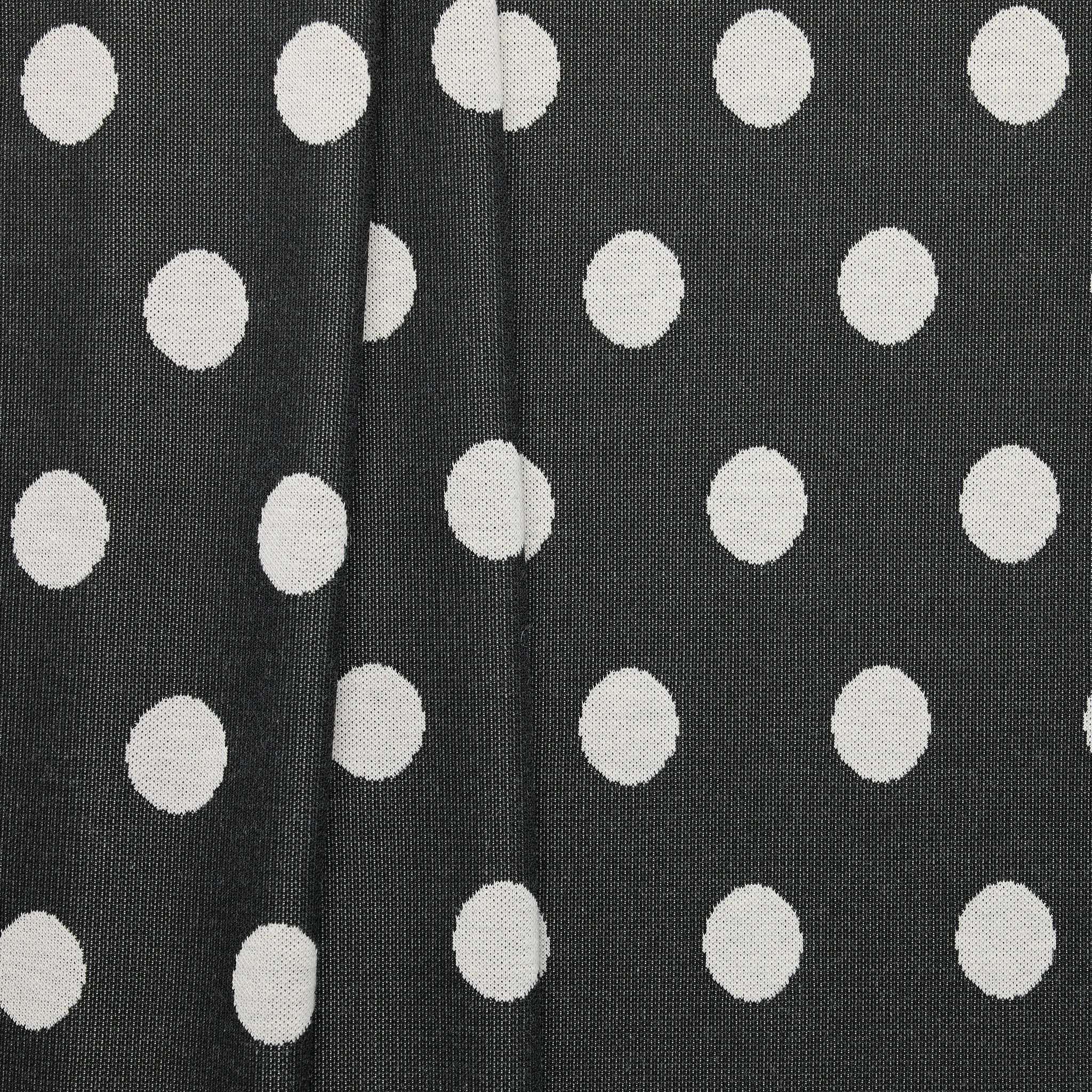 Lady McElroy Ponte Polka - Charcoal + Ivory