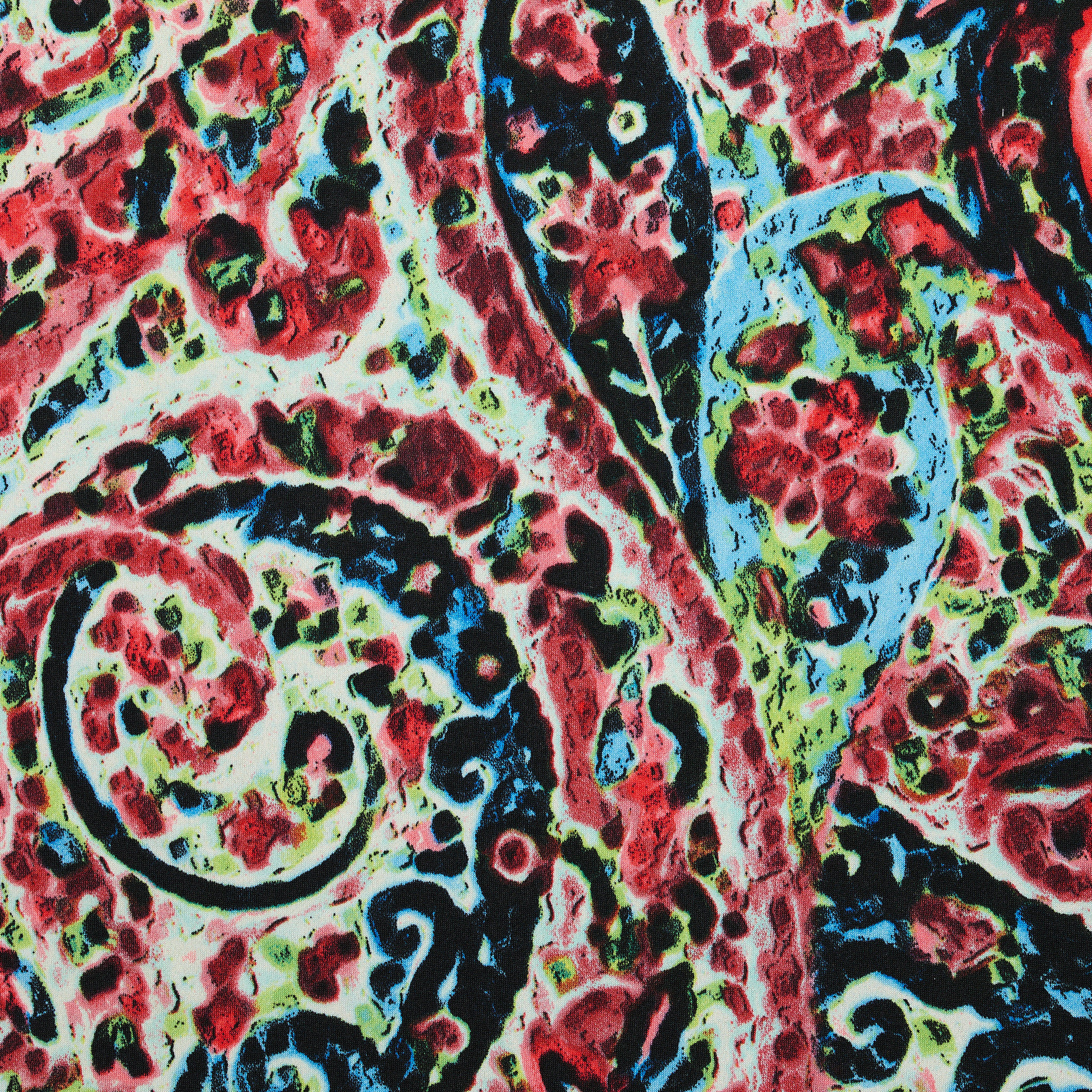 SOLD Perdis Paisley Print Jersey - Multicolour