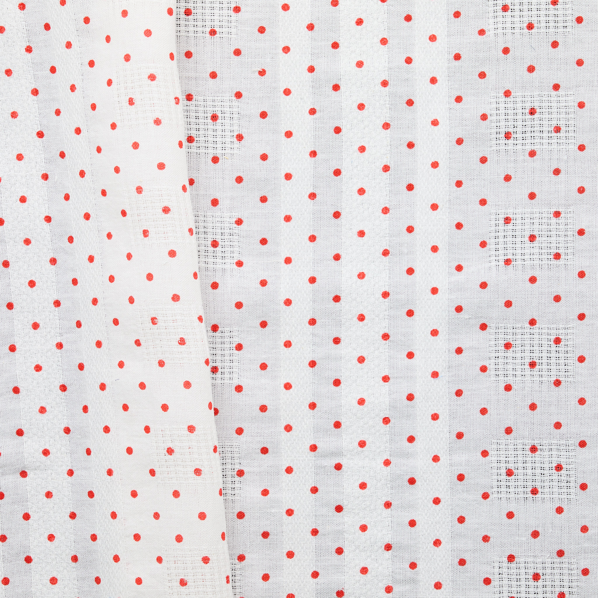 Polkadot Shirting - Red