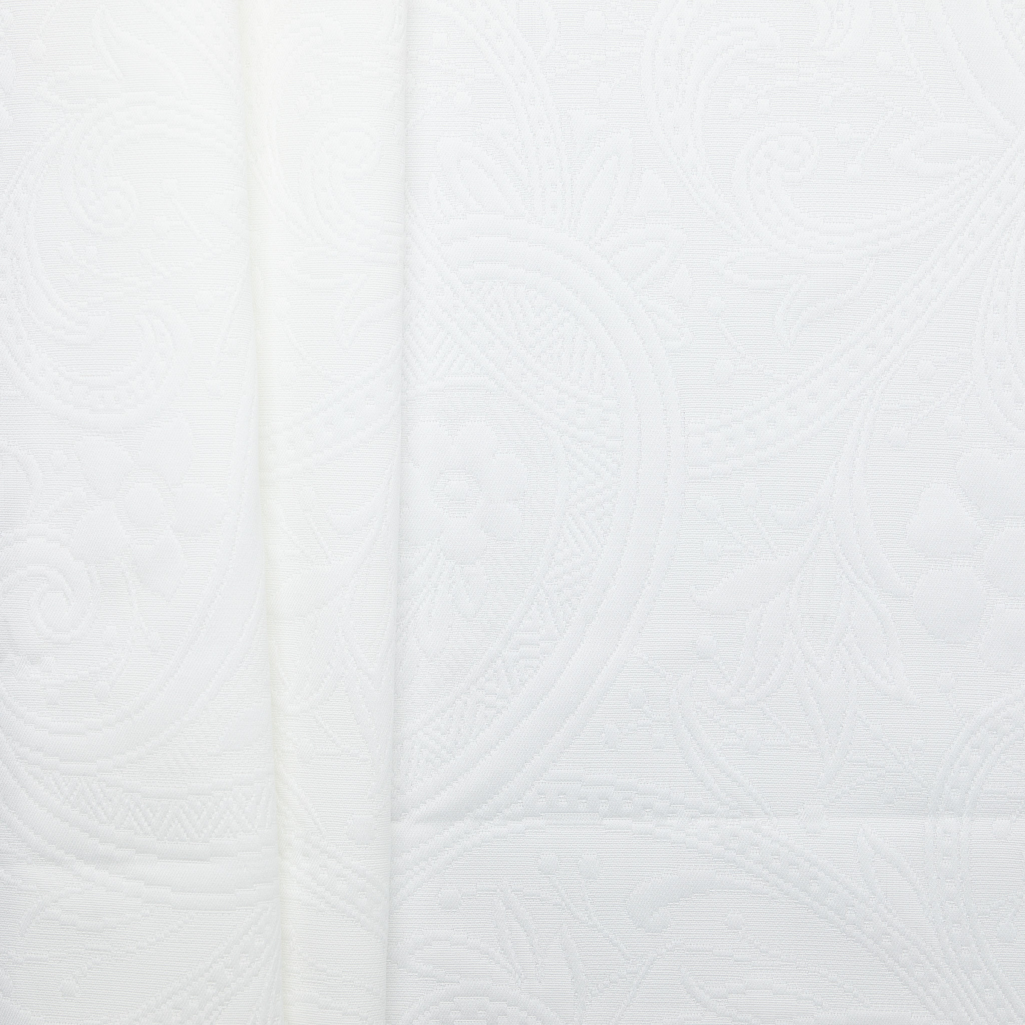 Swiss Cotton Jacquard Pique - White